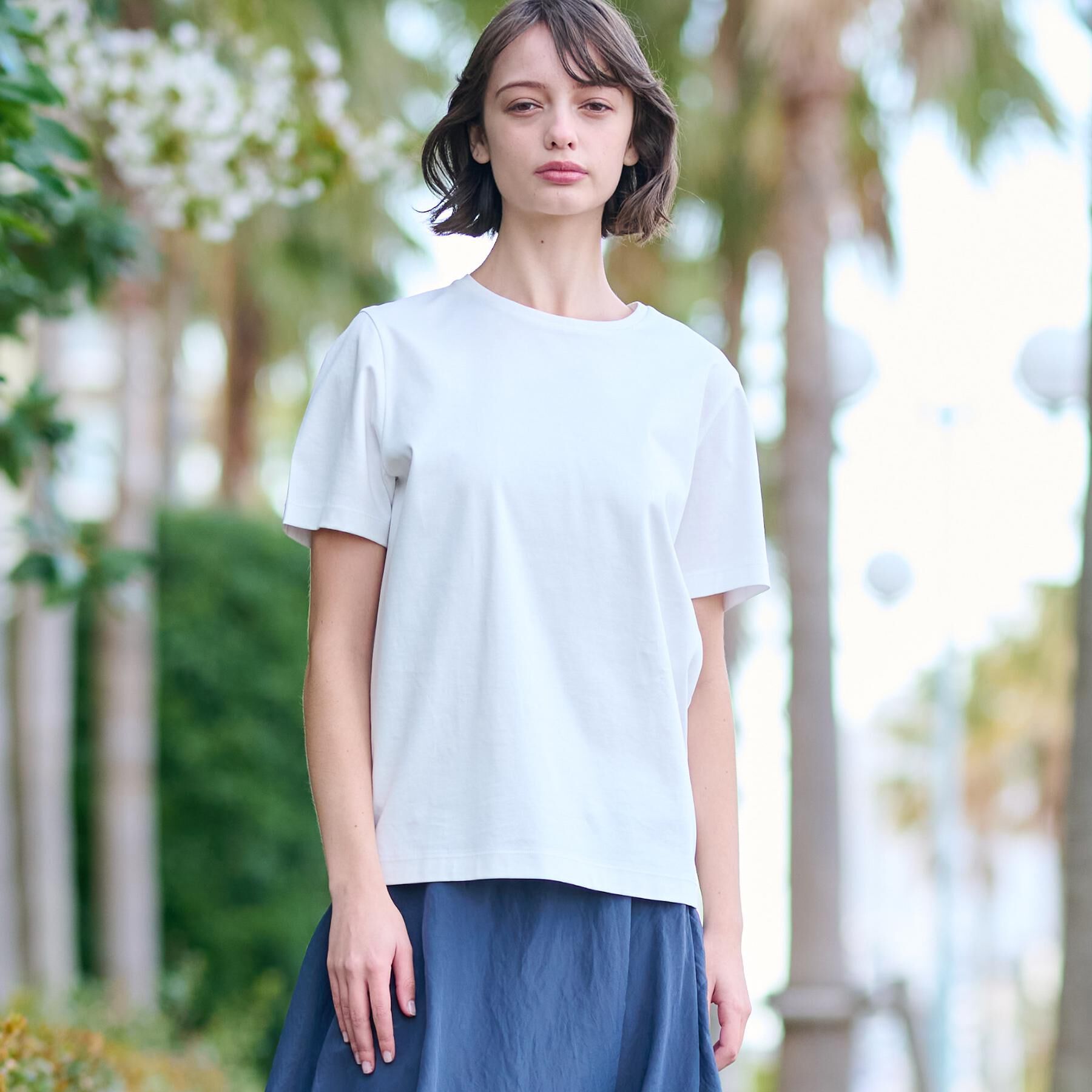 DRESSTERIOR「【接触冷感/抗菌防臭/消臭】アイスクリアコットンTシャツ」|Tシャツ・カットソー|