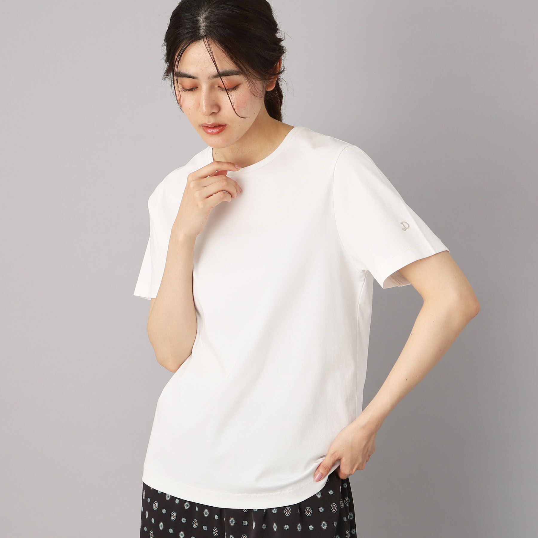 DRESSTERIOR「【接触冷感/抗菌防臭/消臭】アイスクリアコットンTシャツ」|Tシャツ・カットソー|