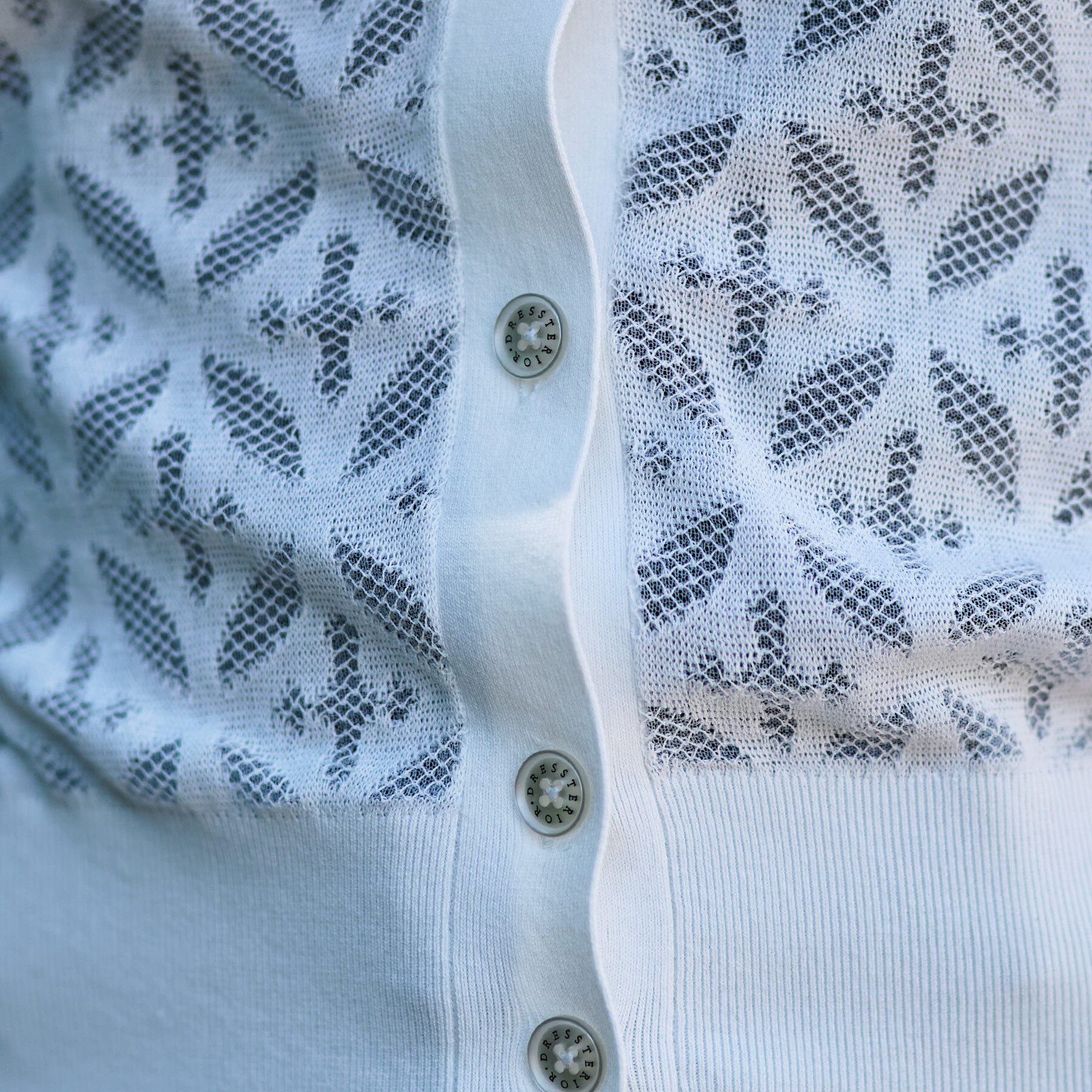 DRESSTERIOR「【洗える/シアー素材】オーバーラップレースハーフスリーブ」|カーディガン|