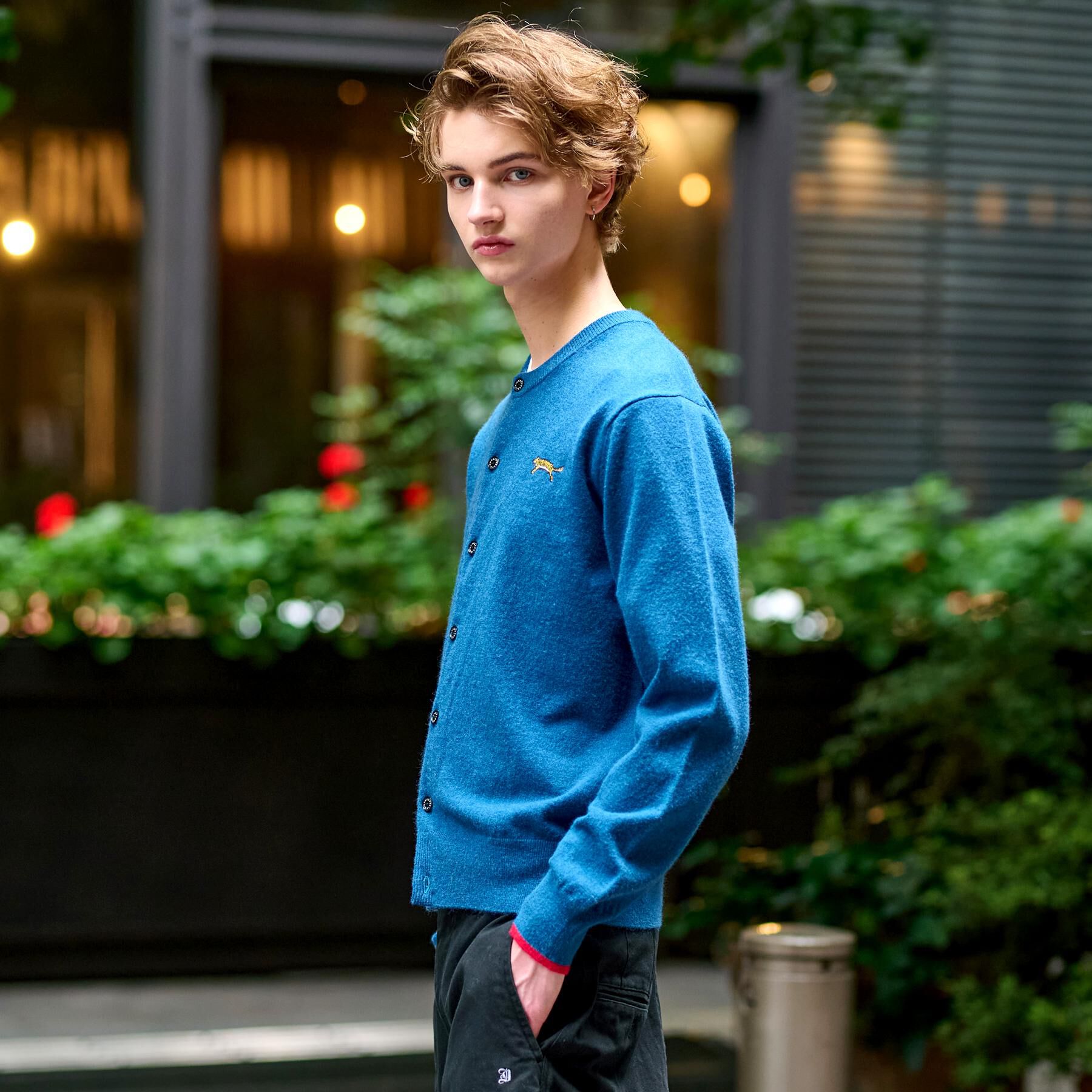 DRESSTERIOR「【Monomax11月号掲載】タイガーエンブロイダリー ラウンドネックカーディガン」|カーディガン|