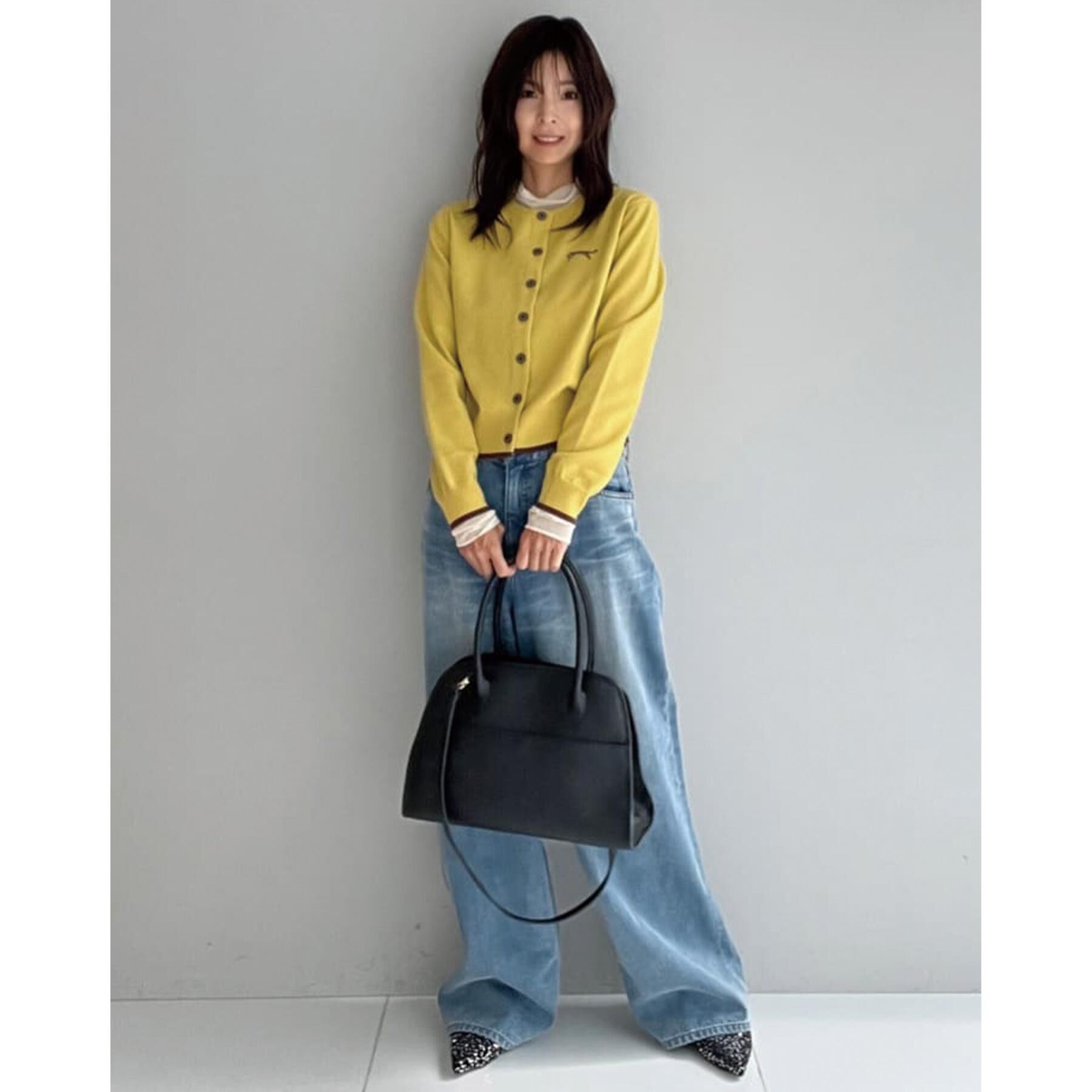 DRESSTERIOR「【CLASSY．12月号掲載】タイガーエンブロイダリークルーネックカーディガン」|カーディガン|