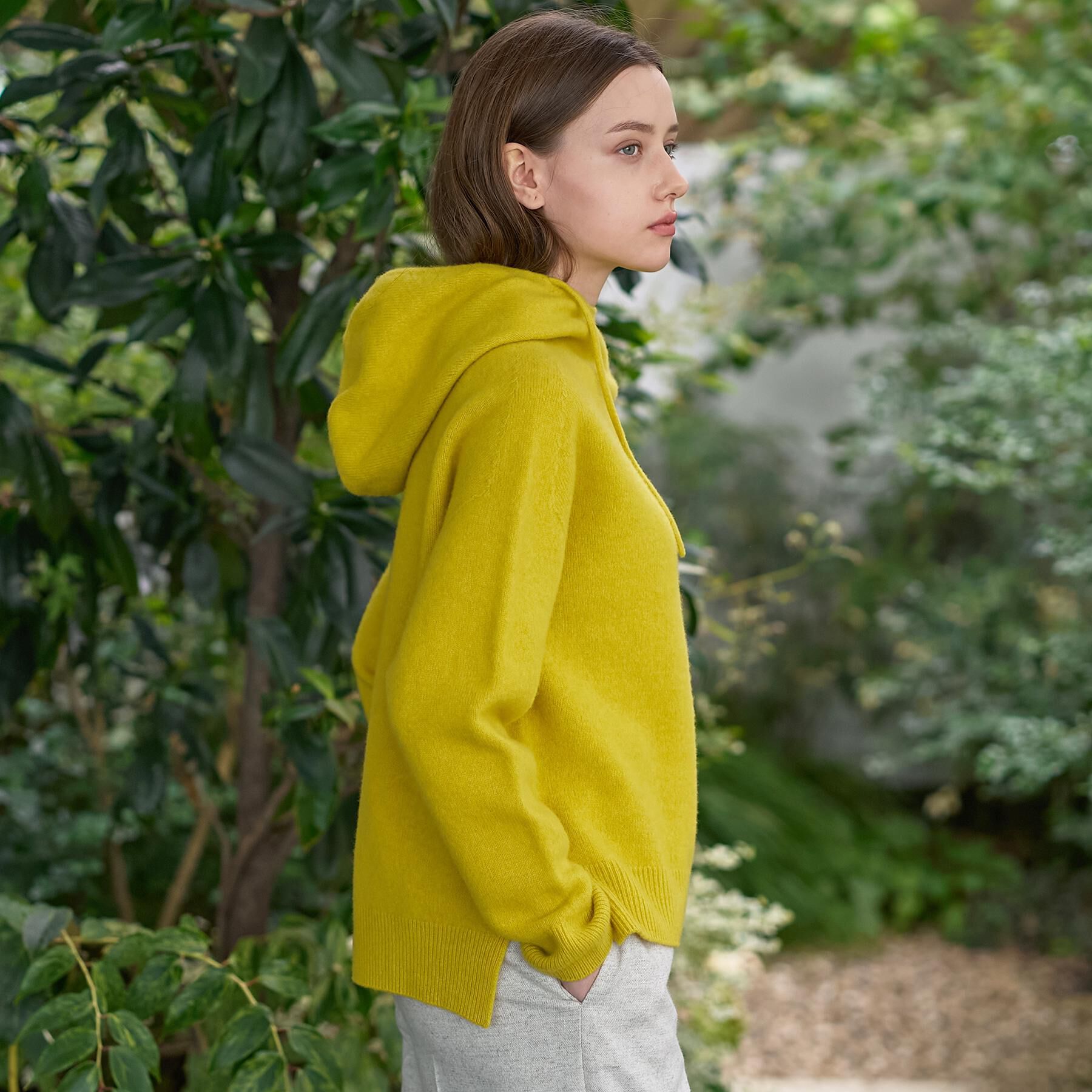 DRESSTERIOR「カシミヤブレンドフードニット」|ニット・セーター|