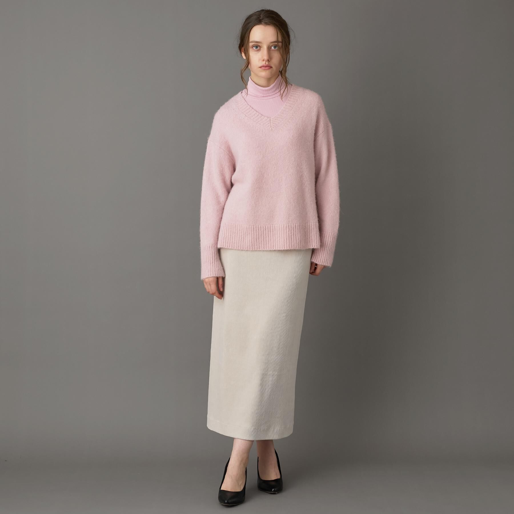 DRESSTERIOR「【CLASSY.12月号掲載】アルパカブレンドVネックニット」|ニット・セーター|