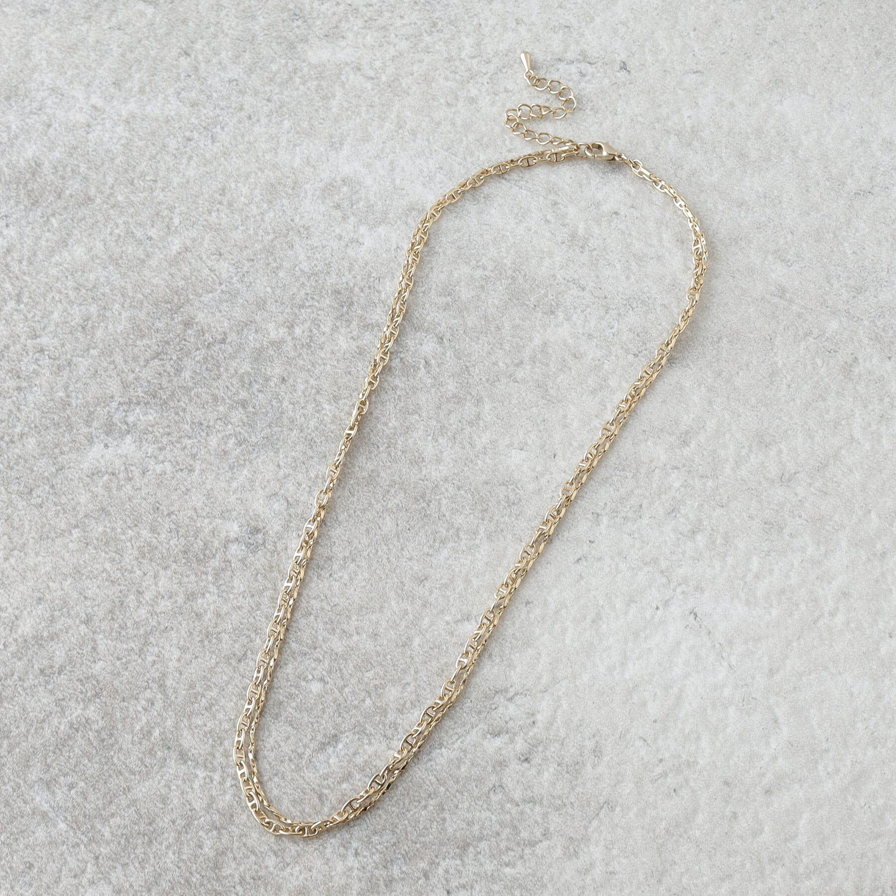 grove「アンカーチェーン2連ネックレス」|ネックレス|