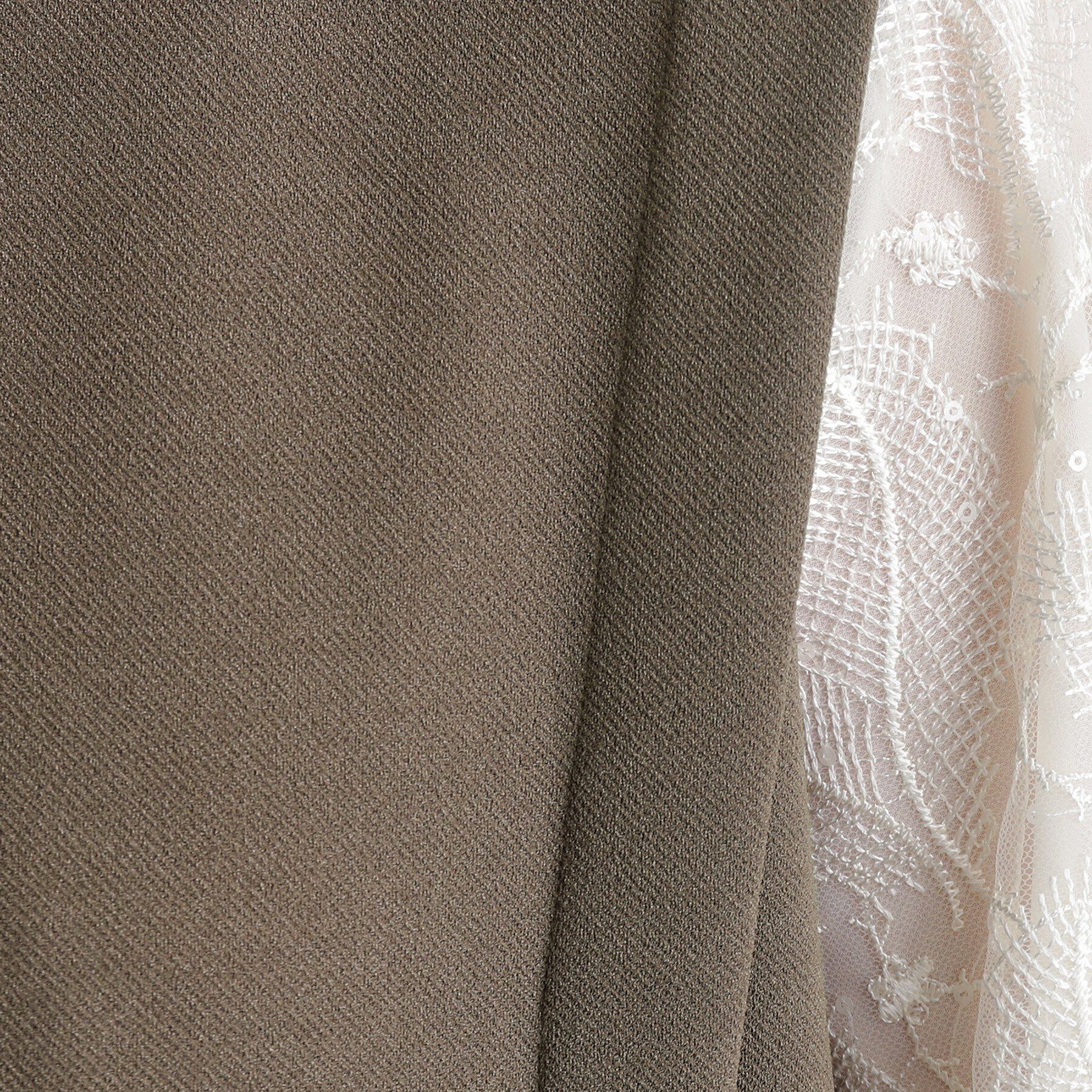 grove「袖スパンコールチュールコンビワンピース」|ワンピース|