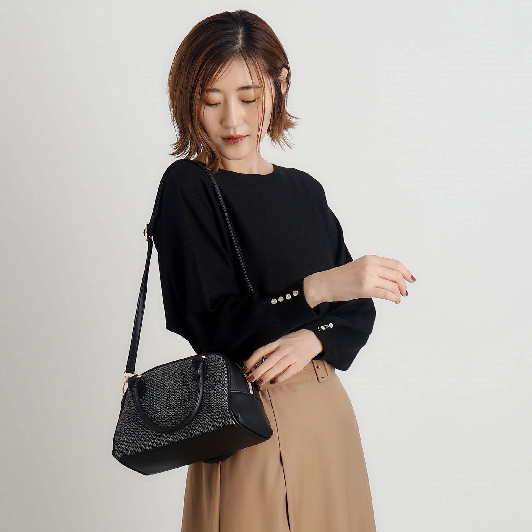 grove「【雑誌掲載】アソートパイピング2WAYボストン」|ショルダー・メッセンジャー|