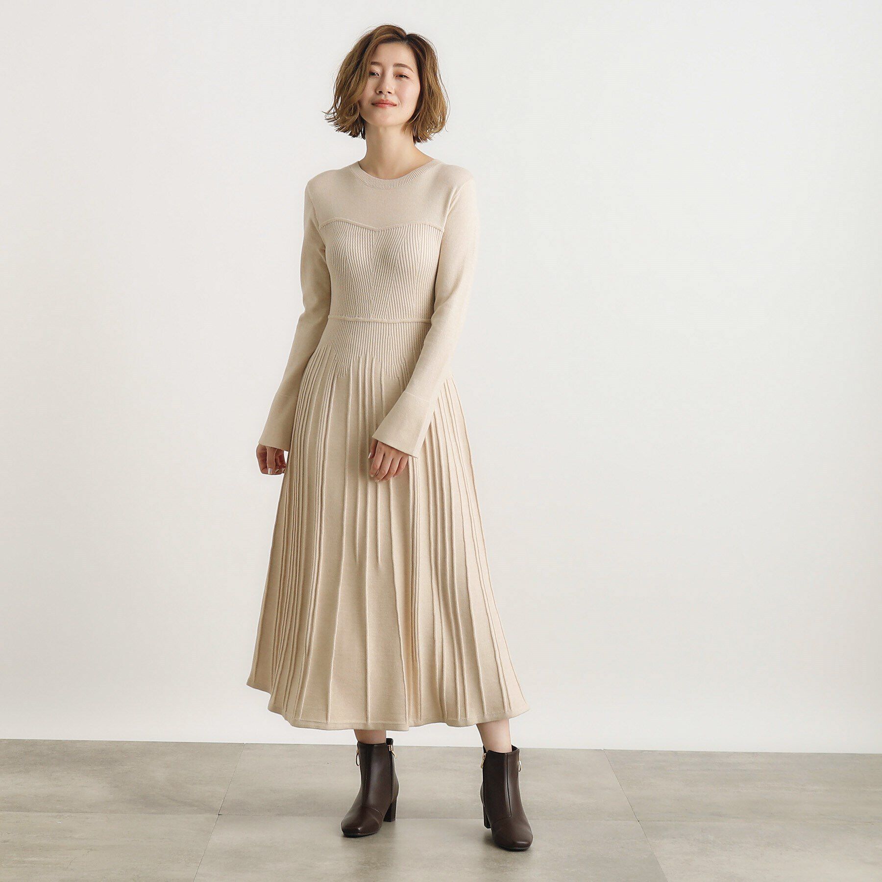grove「ビスチェライクリブニットワンピース」|ワンピース|
