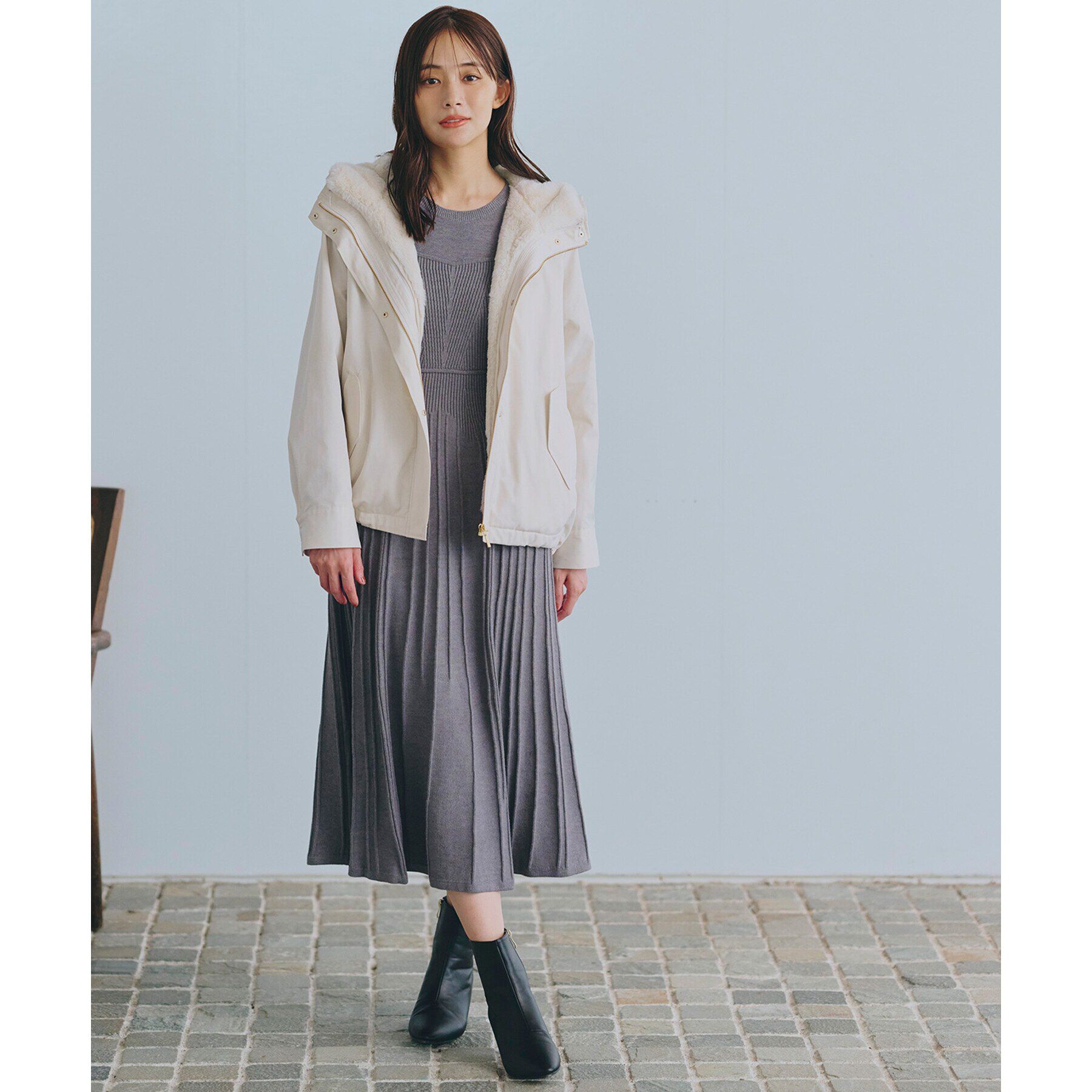 grove「ビスチェライクリブニットワンピース」|ワンピース|