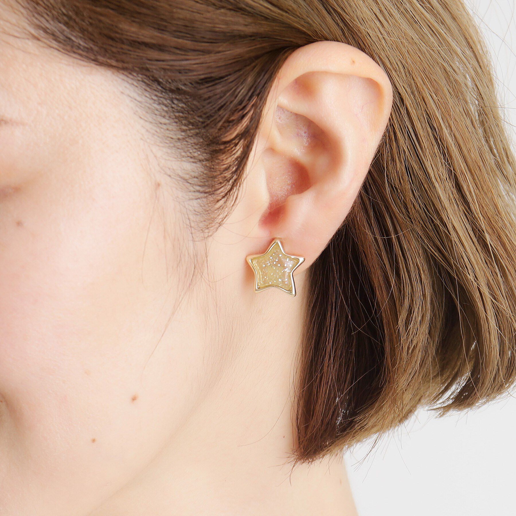 grove「ぷっくりラメスターイヤリング」|イヤリング|