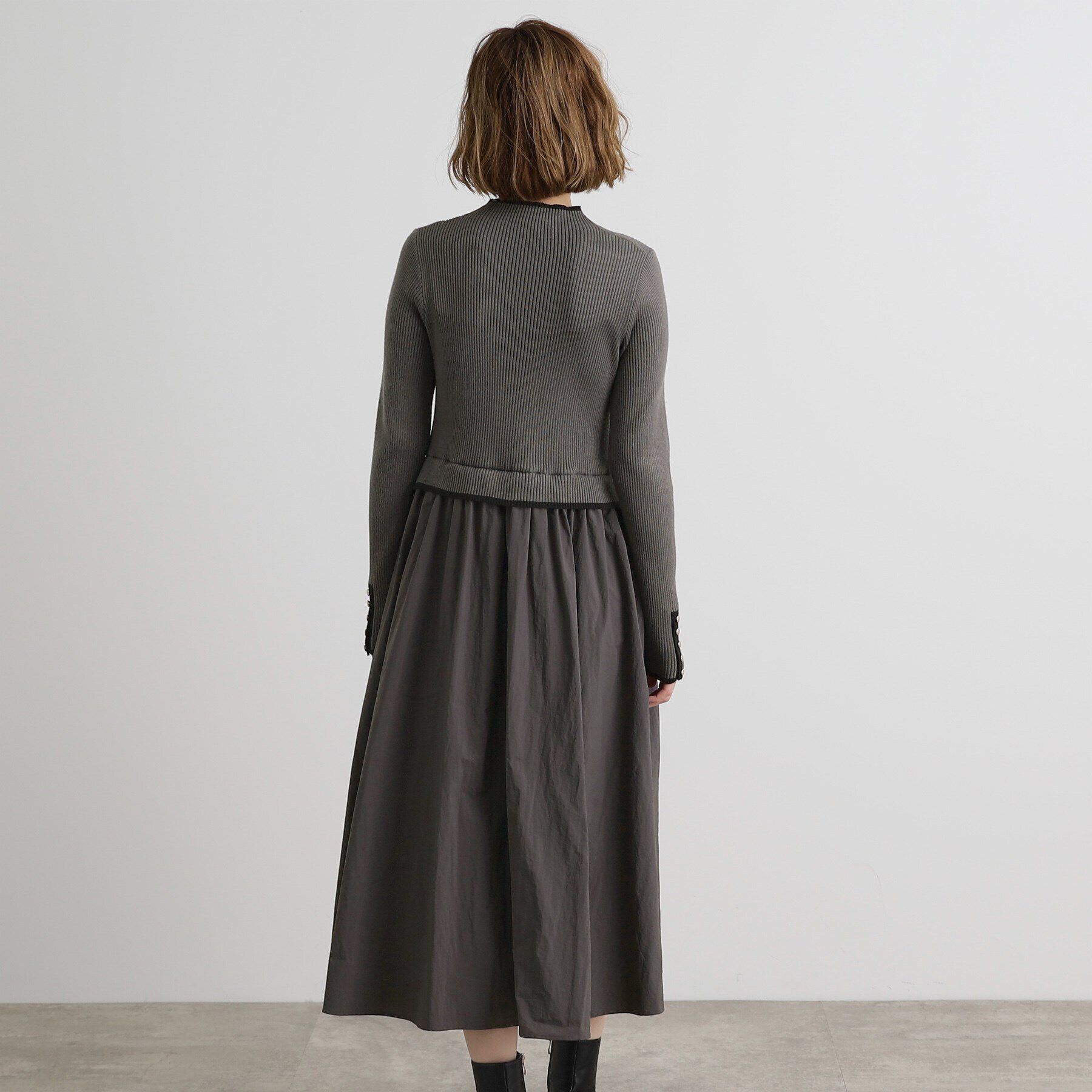 grove「配色リブニットドッキングワンピース」|ワンピース|