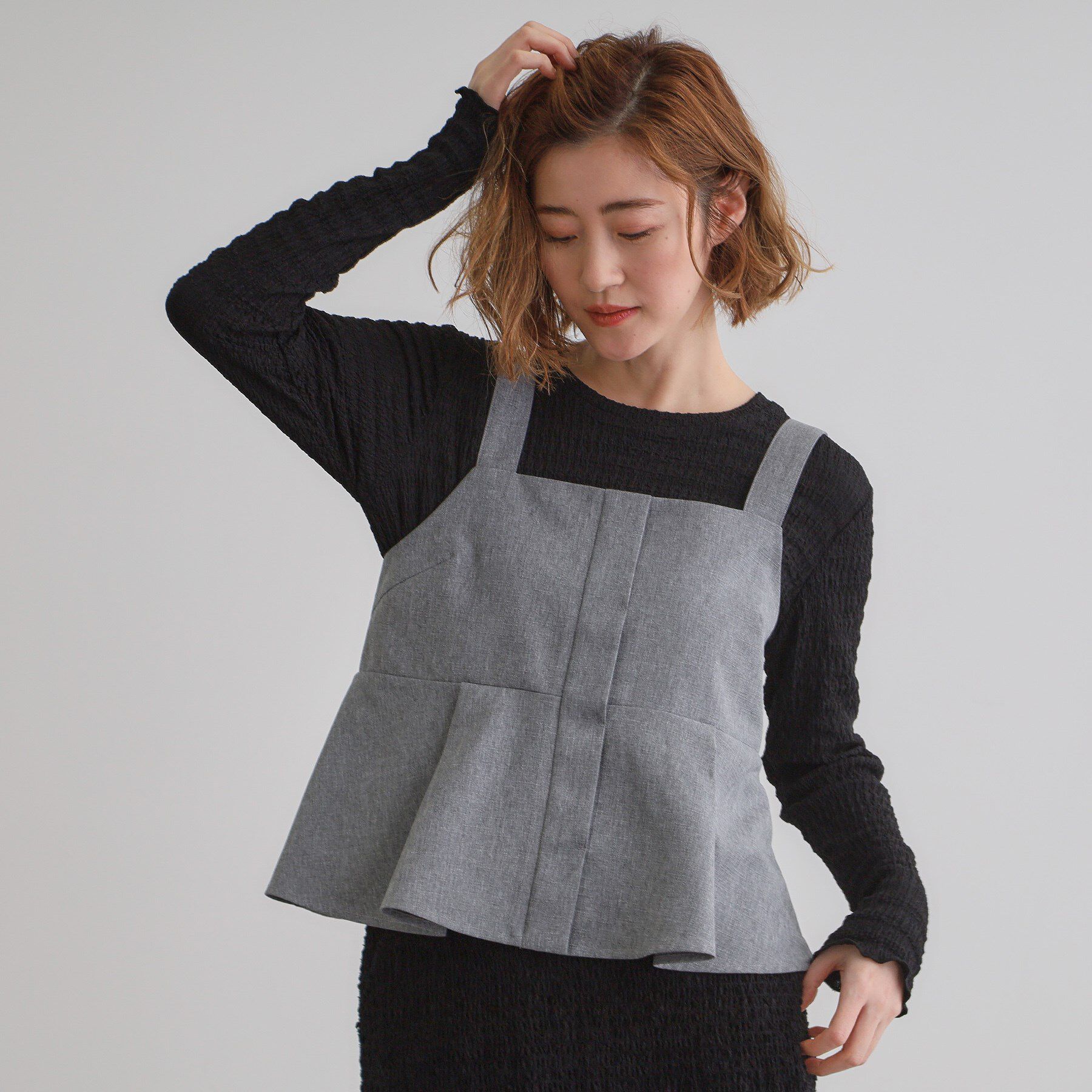 grove「デニムアソート麻調ビスチェセット」|スーツ|