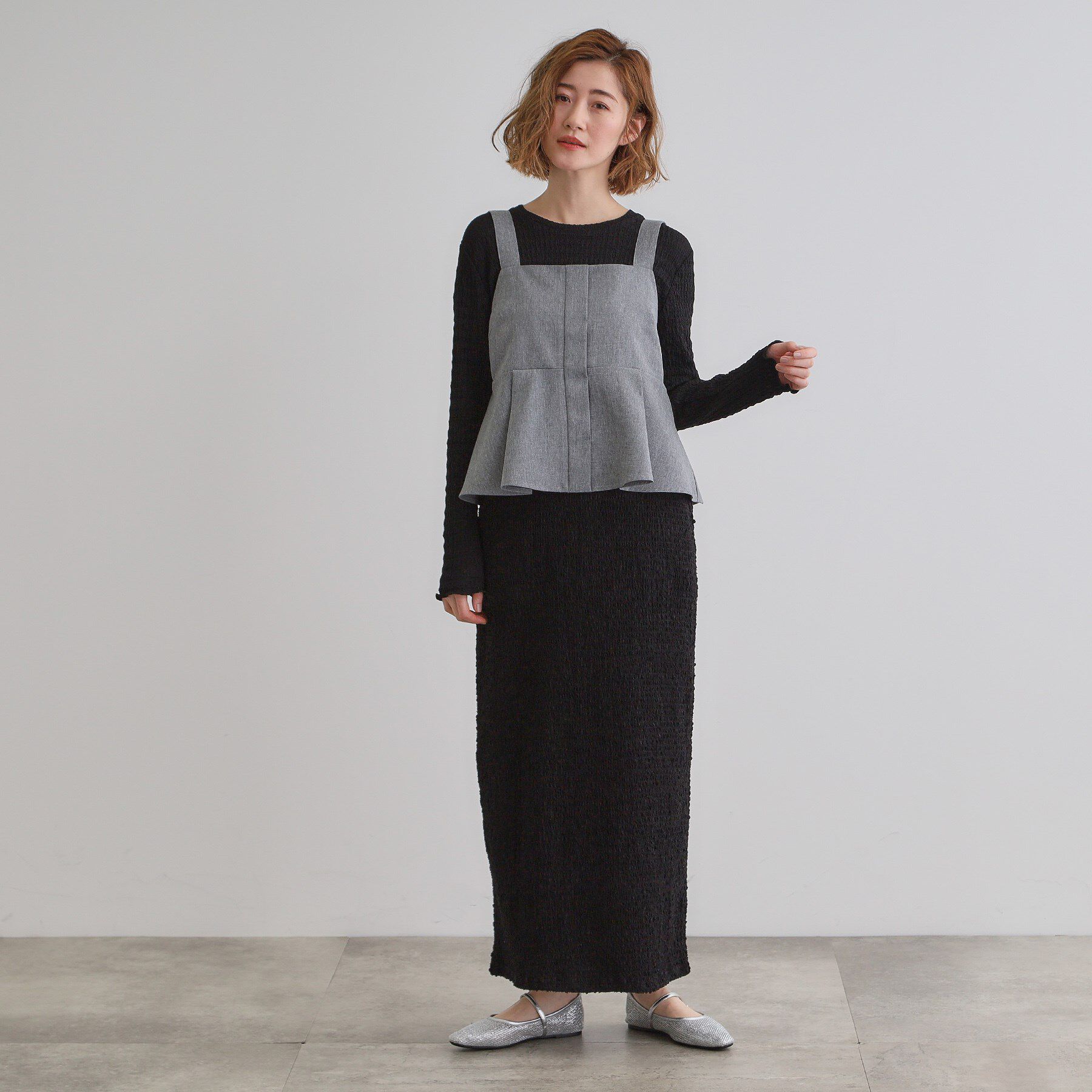 grove「デニムアソート麻調ビスチェセット」|スーツ|