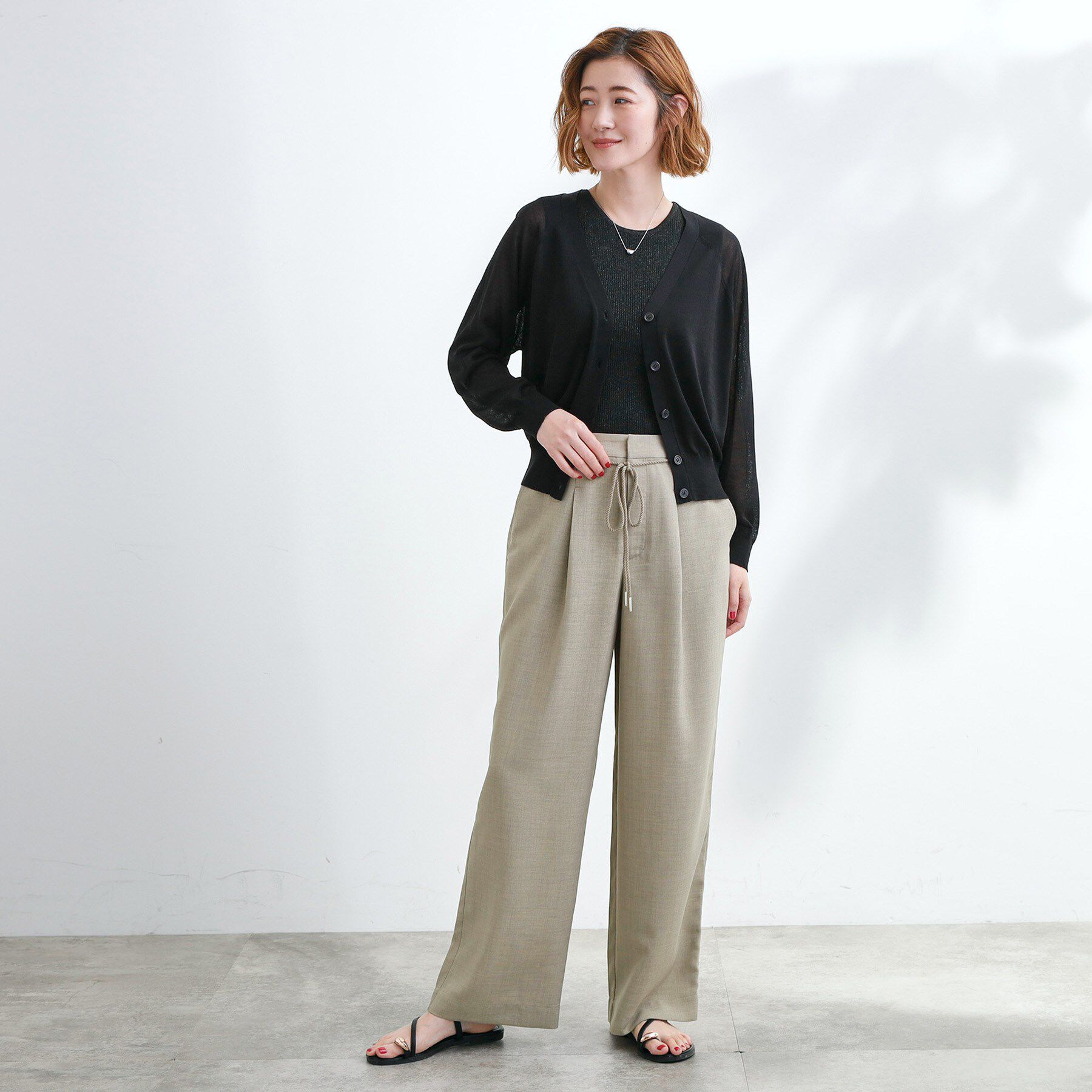 grove「ロープベルトで差がつく 洗練リラックスパンツ」|その他|