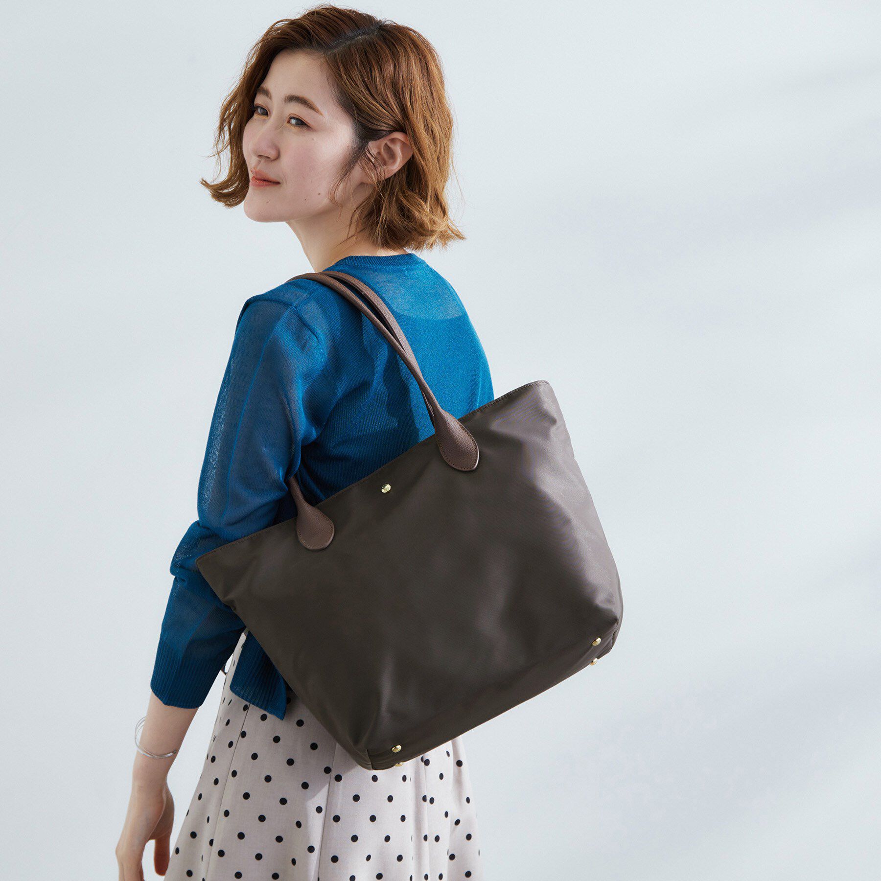 grove「【撥水・軽量】シンプルキャリーオントート」|トートバッグ|