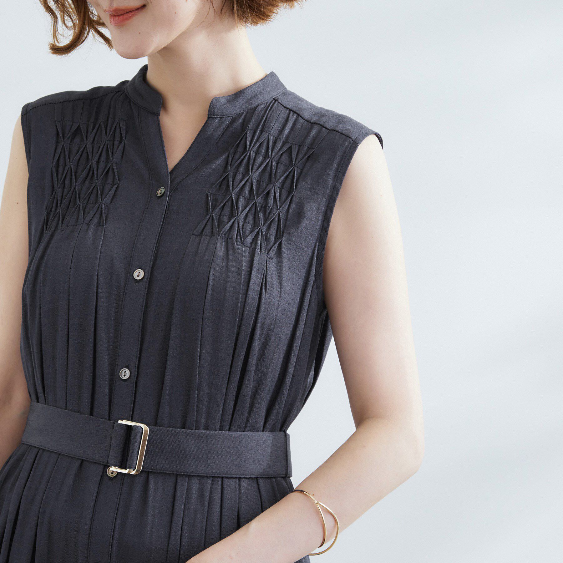 grove「シャンブレースモッキングワンピース」|ワンピース|