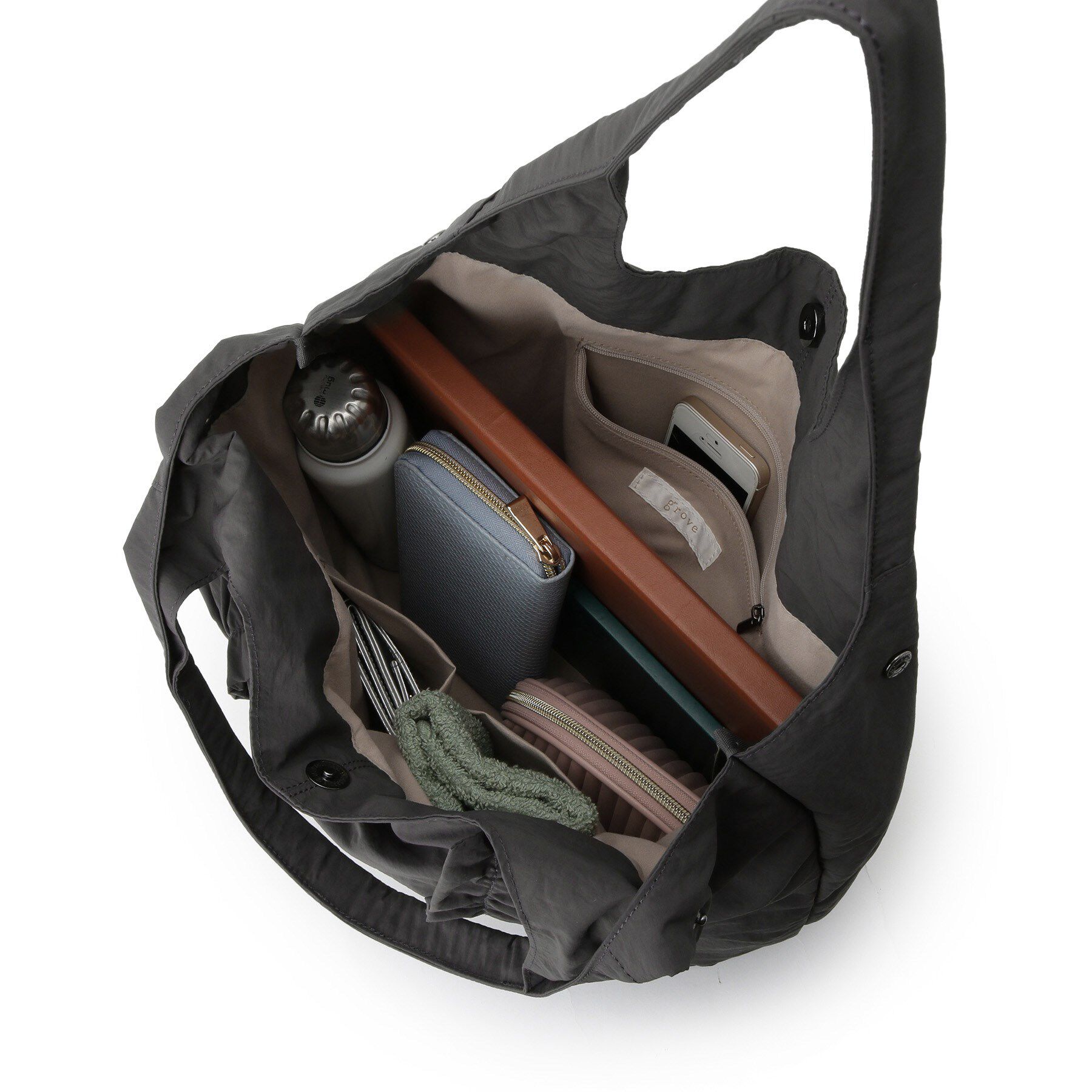 grove「【撥水】フリル変形トート」|トートバッグ|