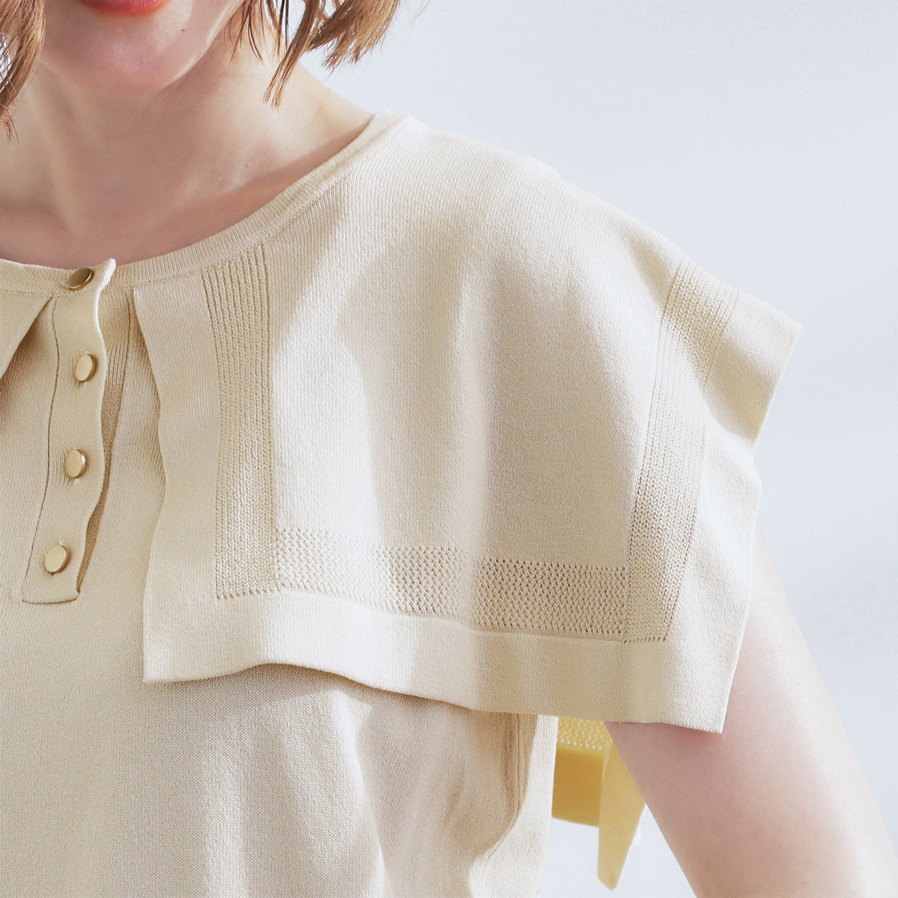 grove「【ひんやり/UVカット】大人の可愛さ　セーラーカラーニット」|ニット・セーター|