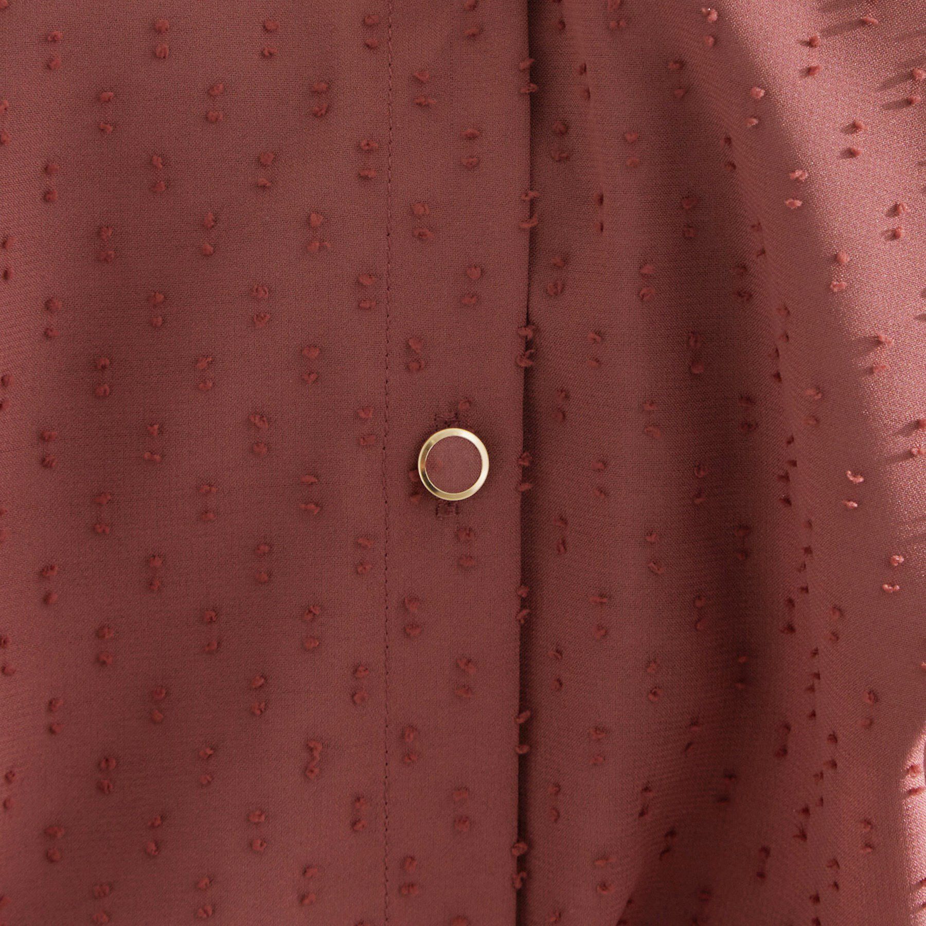 grove「衿もとすっきり一枚で映える 涼しげ秋色チェックブラウス」|シャツ・ブラウス|