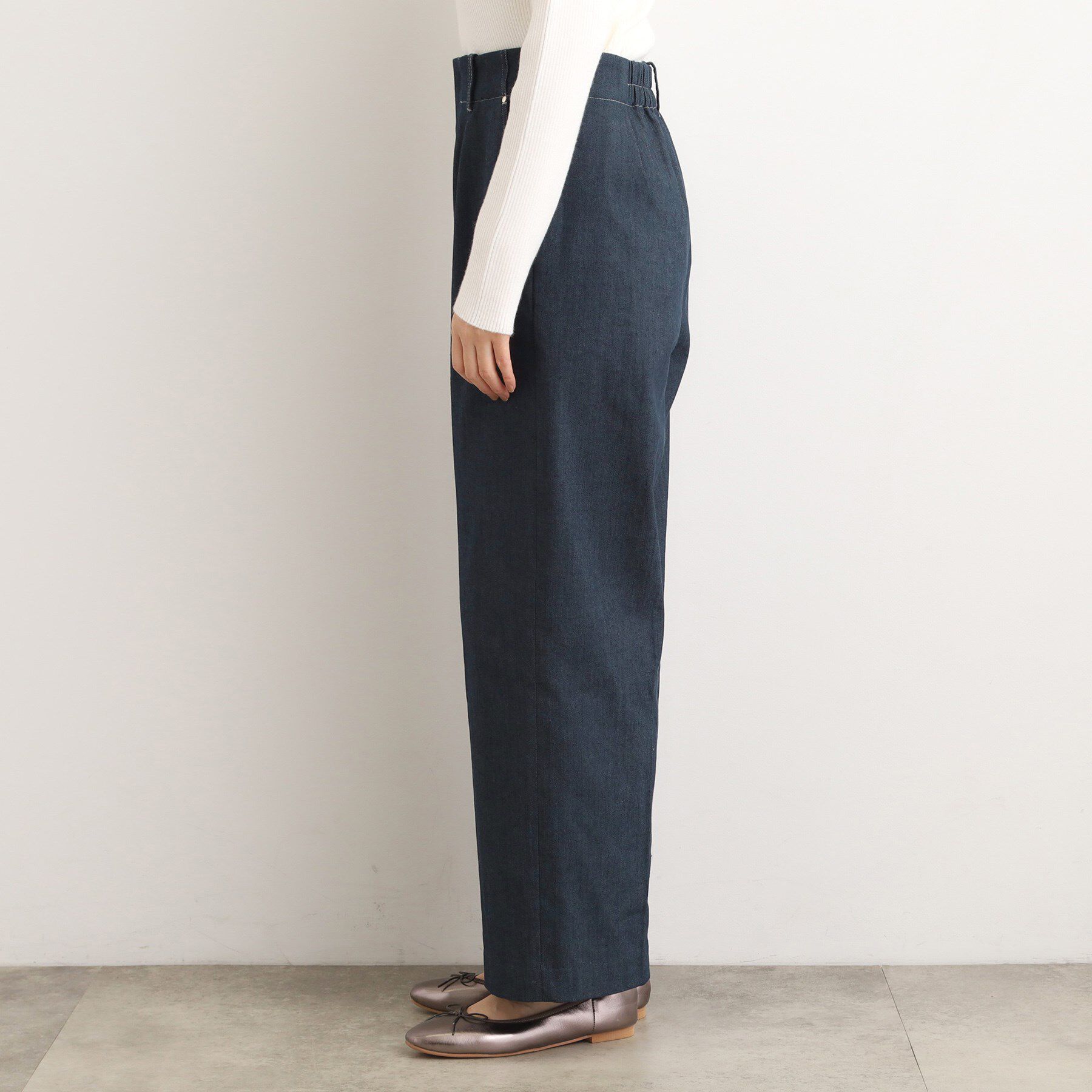 grove「【あったか裏起毛】デニムライクストレートワイドパンツ」|その他|