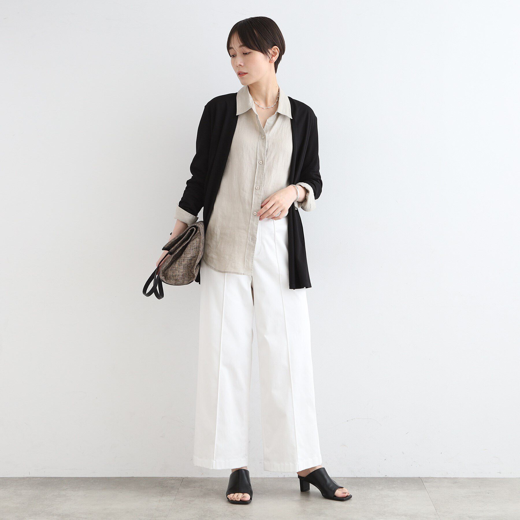 INDIVI「【洗える／UVケア／接触冷感】ドライタッチ着流しジャージカーディガン」|カーディガン|