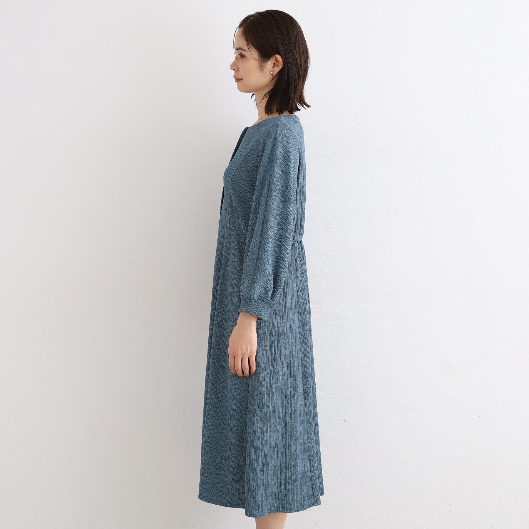 INDIVI「【洗える/UVケア/SETUP可能】ナローフレアワンピース」|ワンピース|