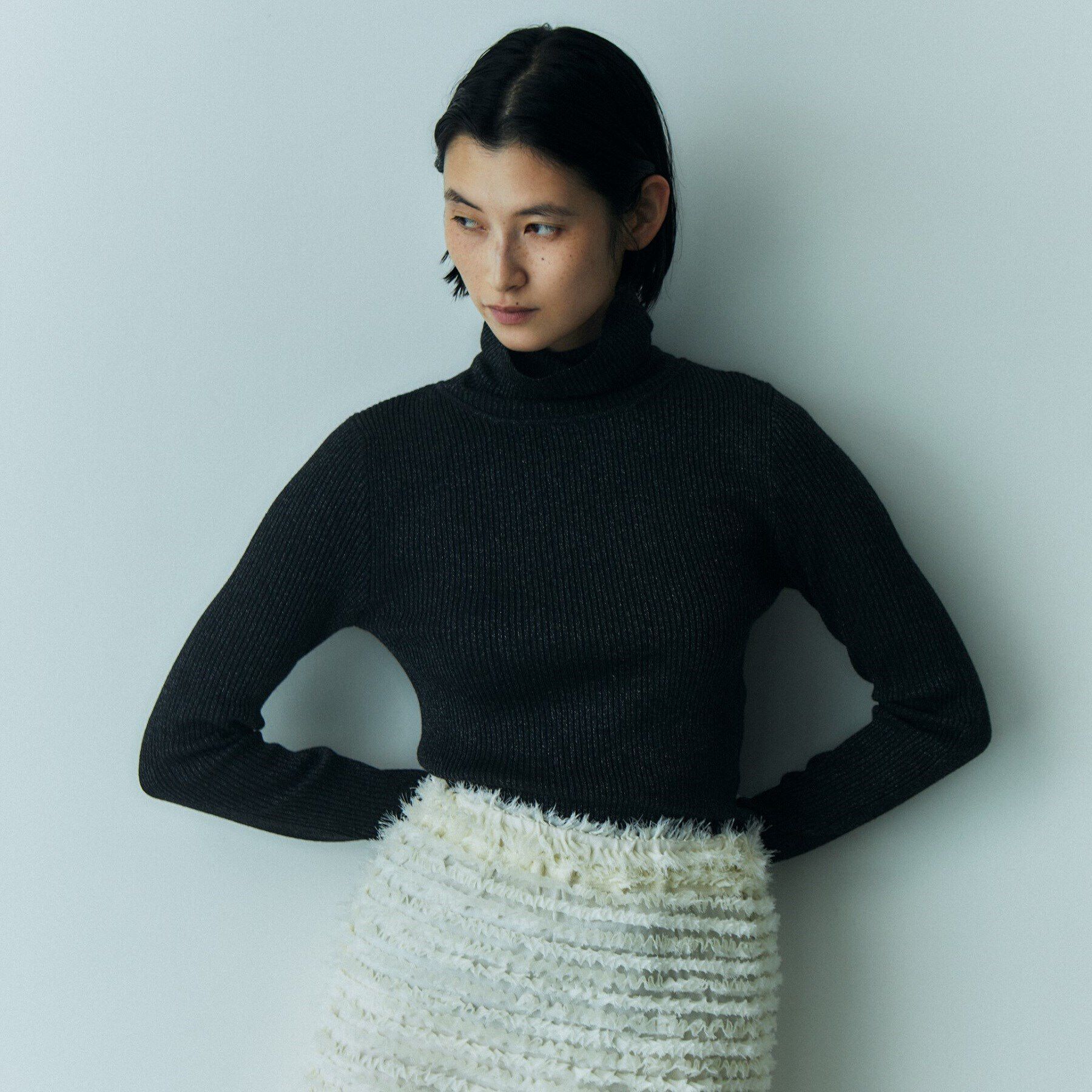 GALLEST「ラメリブタートルニット」|ニット・セーター|