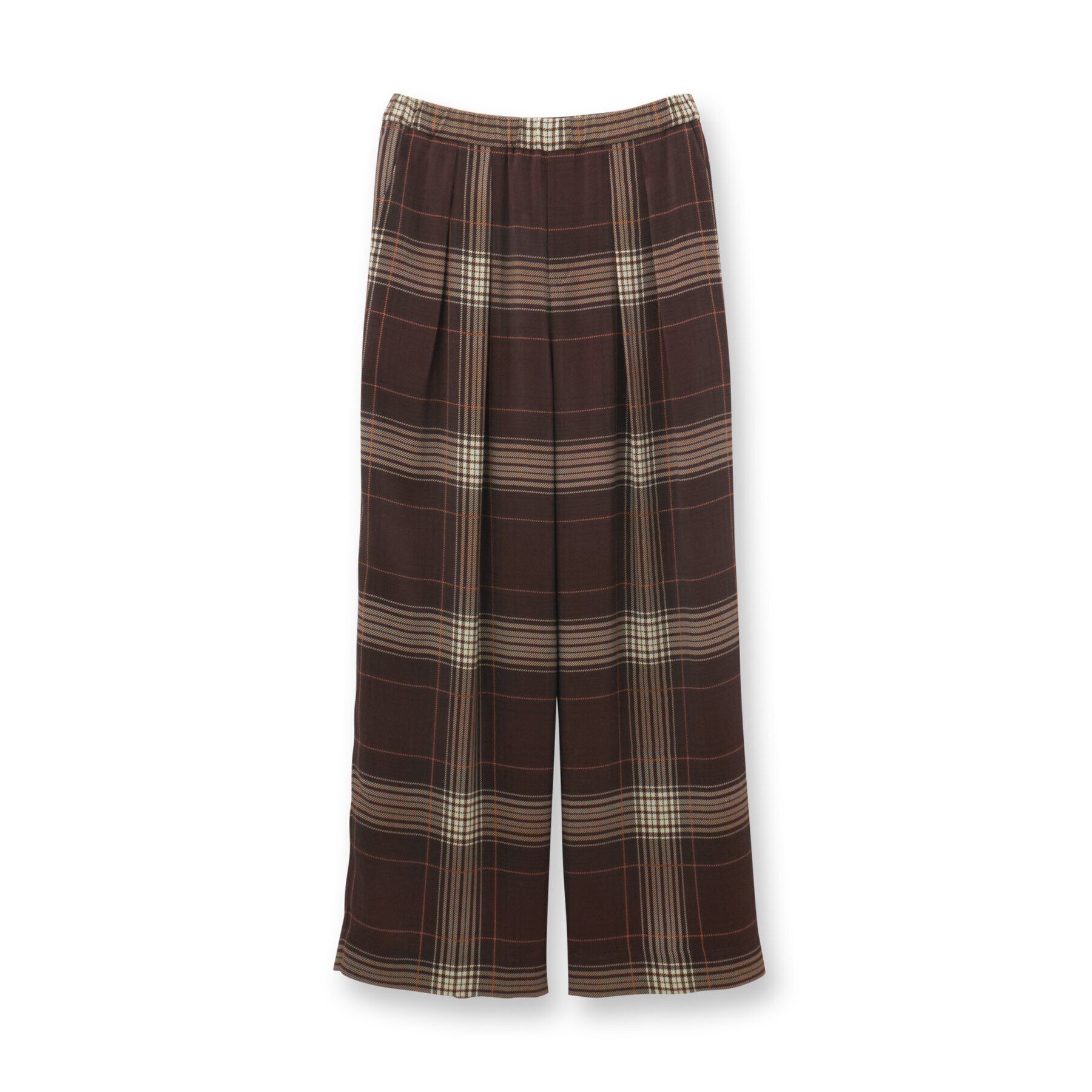 INDIVI「【洗える／ウエストゴム】グラデーションチェックパンツ」|その他|