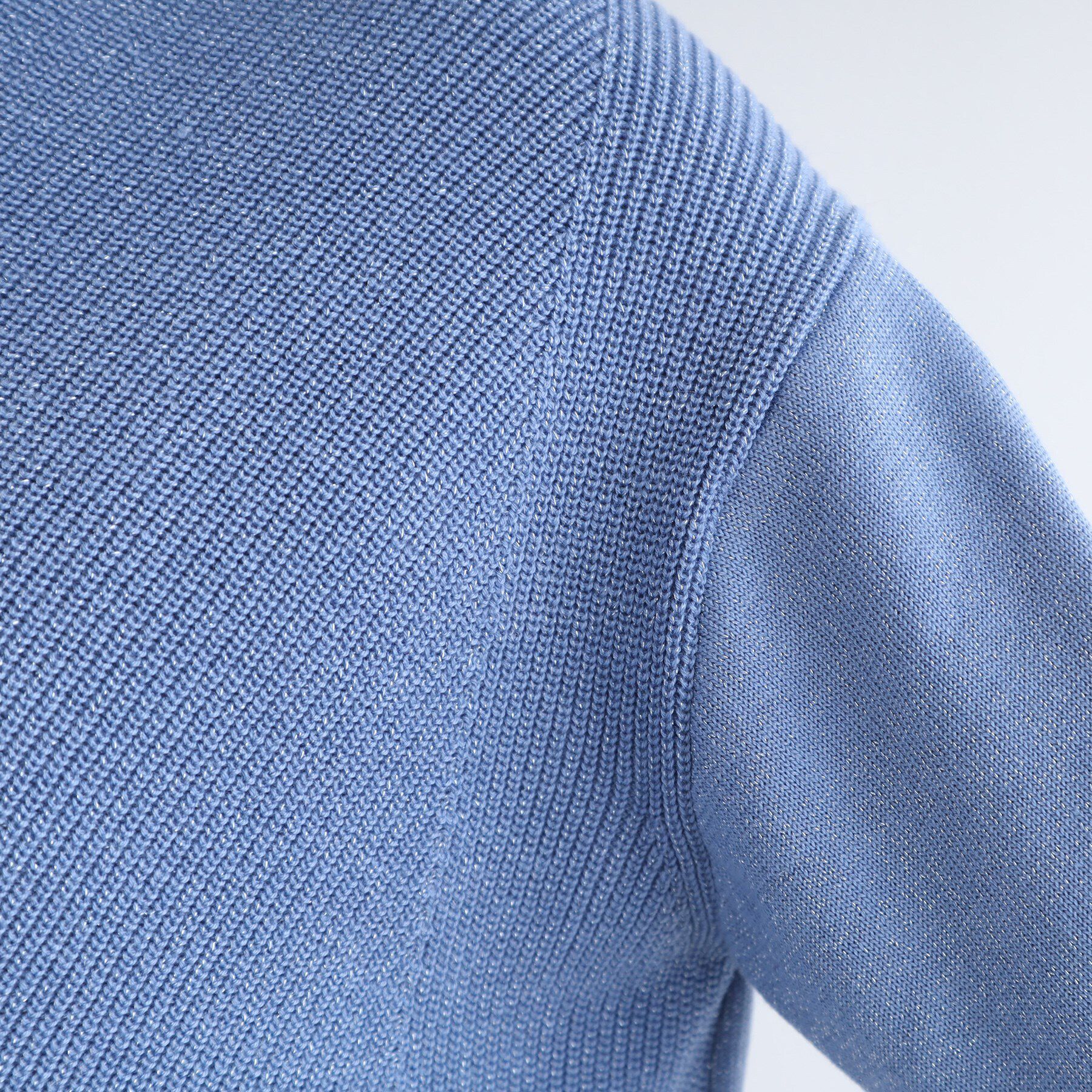 INDIVI「【洗える／日本製／ウール混】Vネックラメニット」|ニット・セーター|