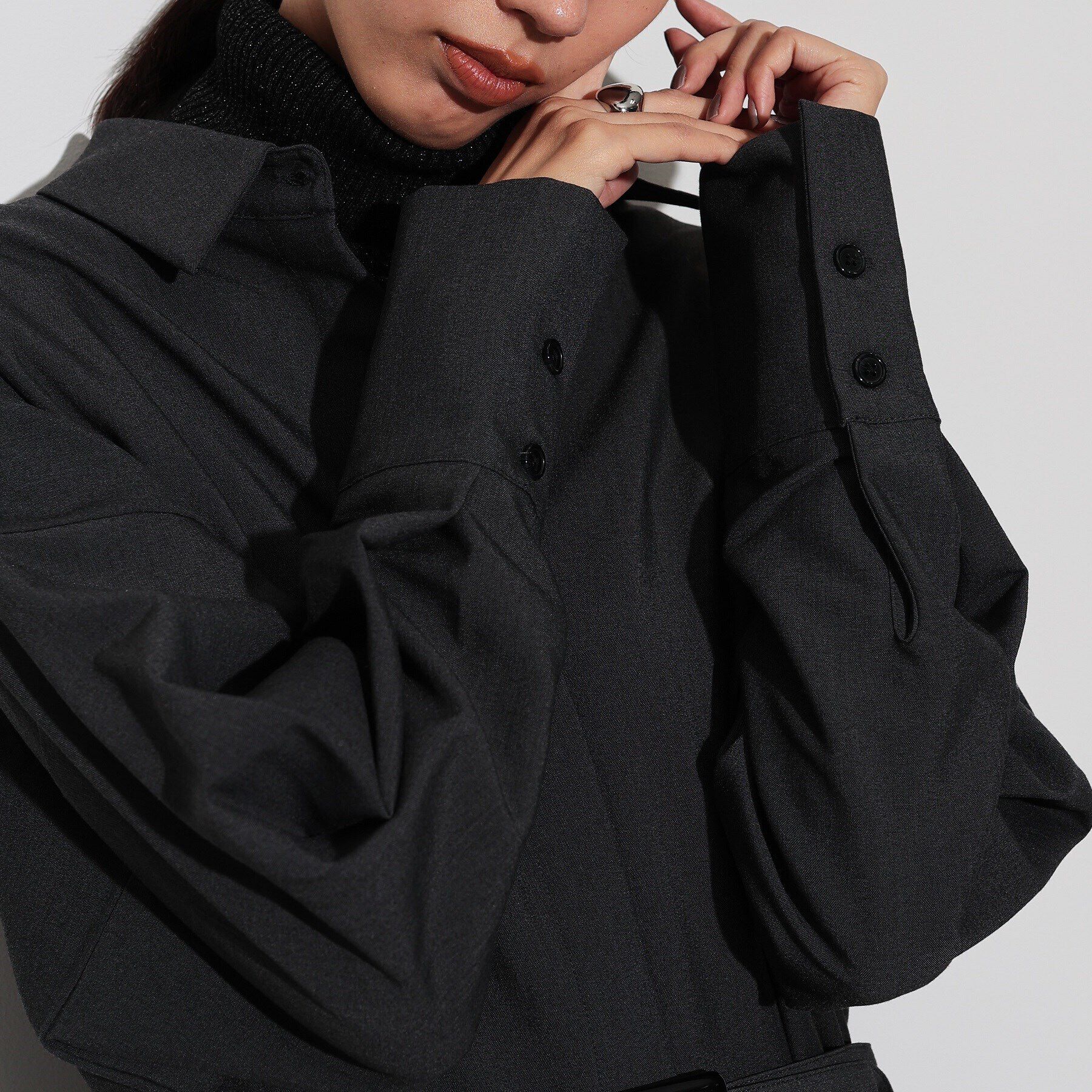 GALLEST「ベルテッドフォルムシャツワンピース」|ワンピース|