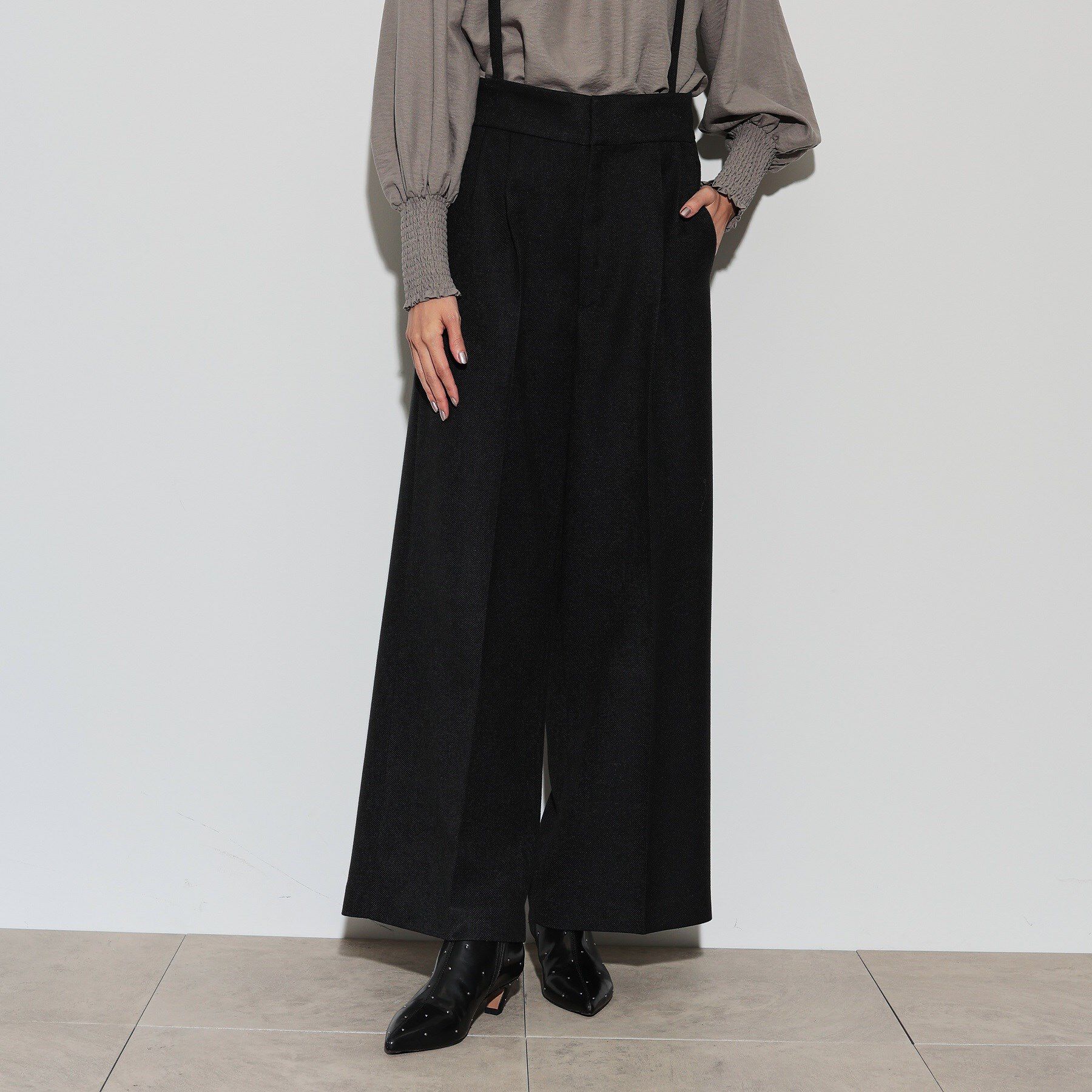 GALLEST「サスペンダー付きツイルワイドパンツ」|その他|