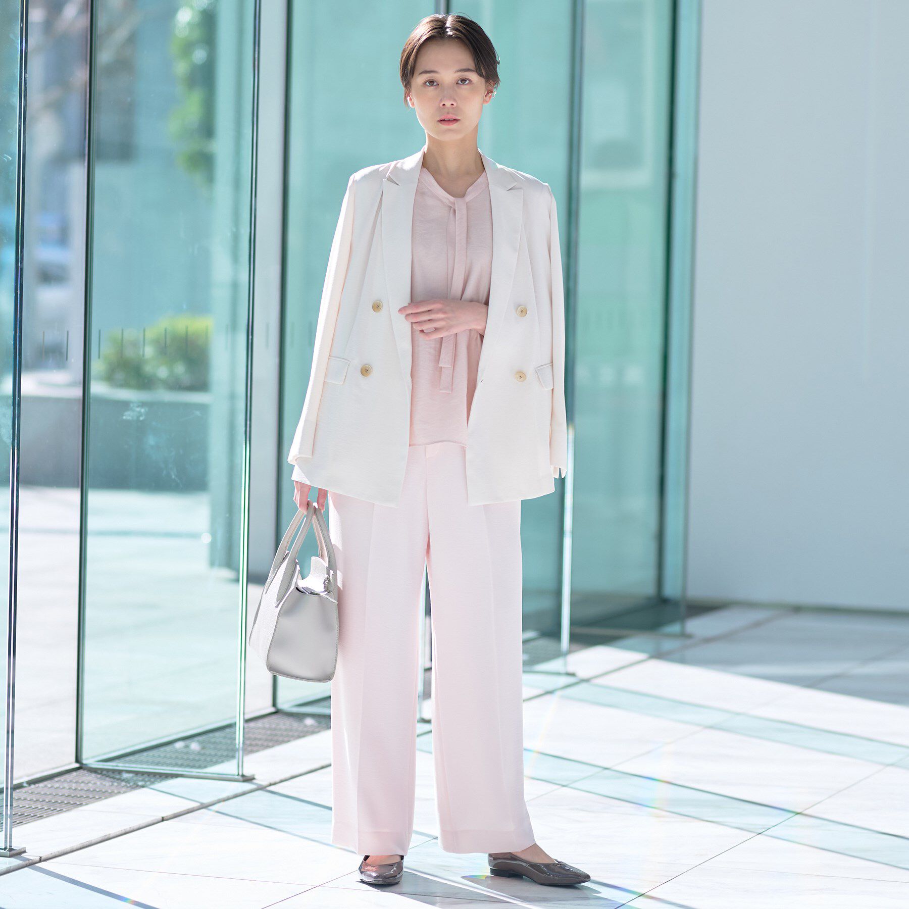 INDIVI「【着る日傘/遮熱/UVケア】ダブルジャケット」|スーツ|