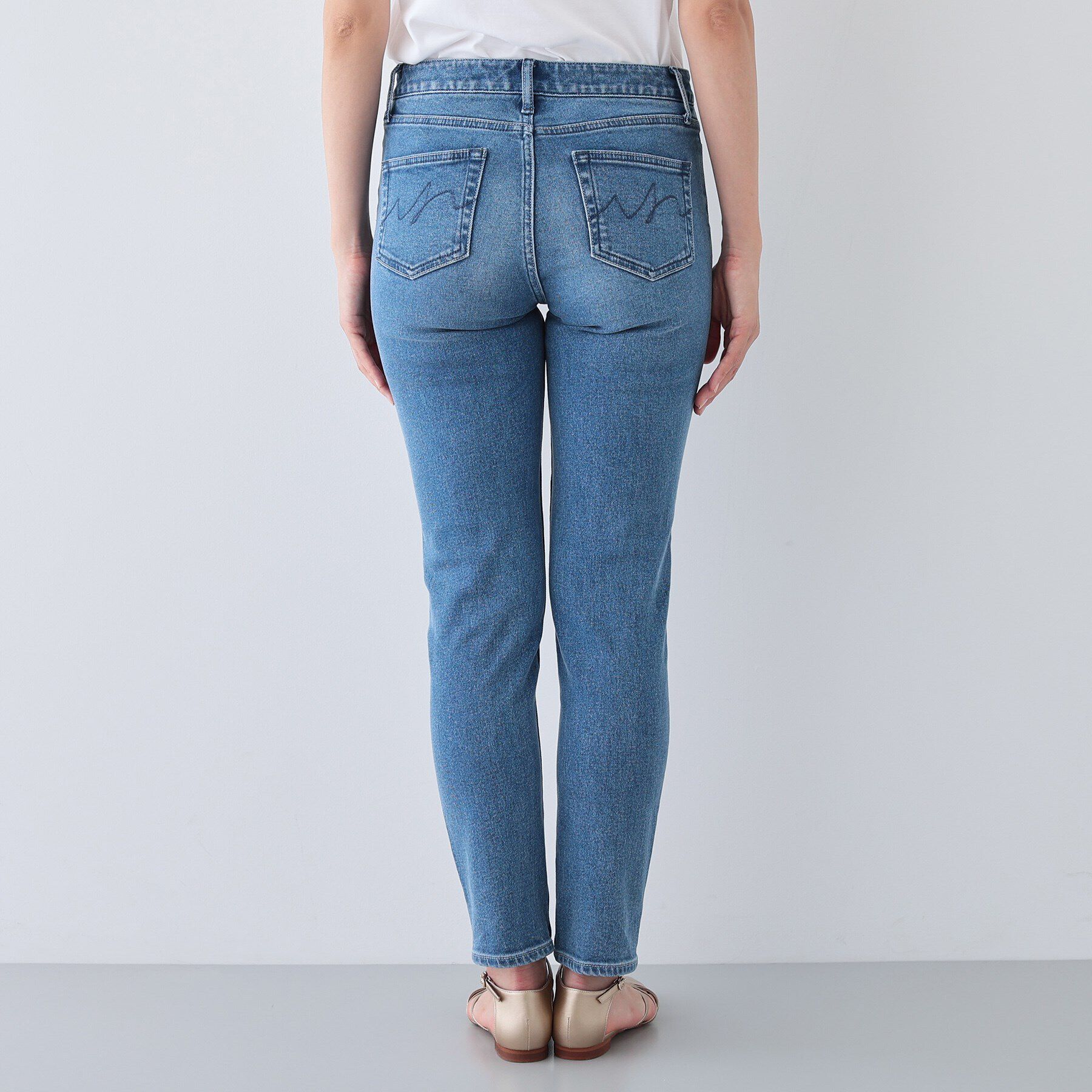 INDIVI「【通年活躍！褒められデニム】スキニー デニムパンツ」|デニム|