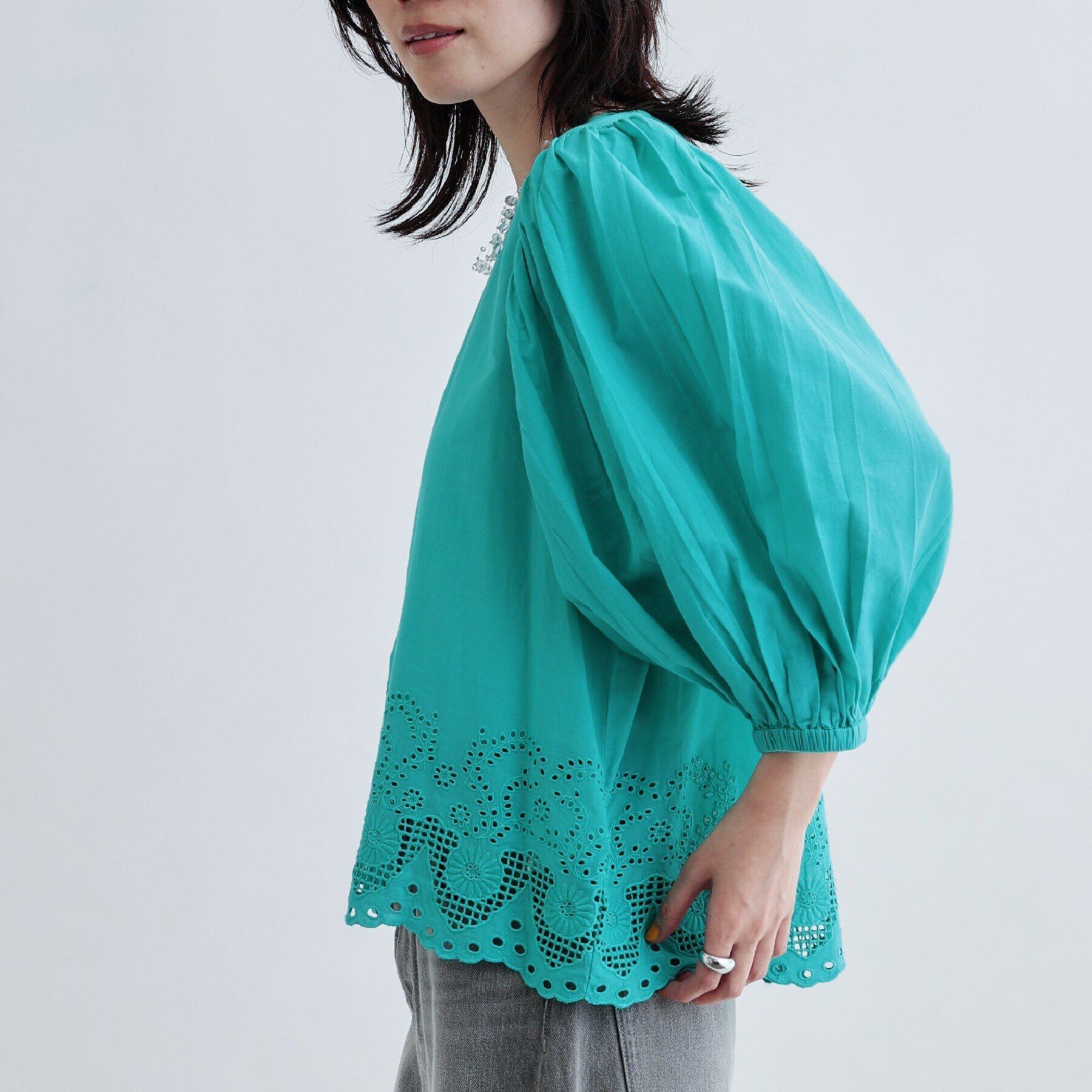 GALLEST「コットンエンブロイダリーブラウス」|シャツ・ブラウス|