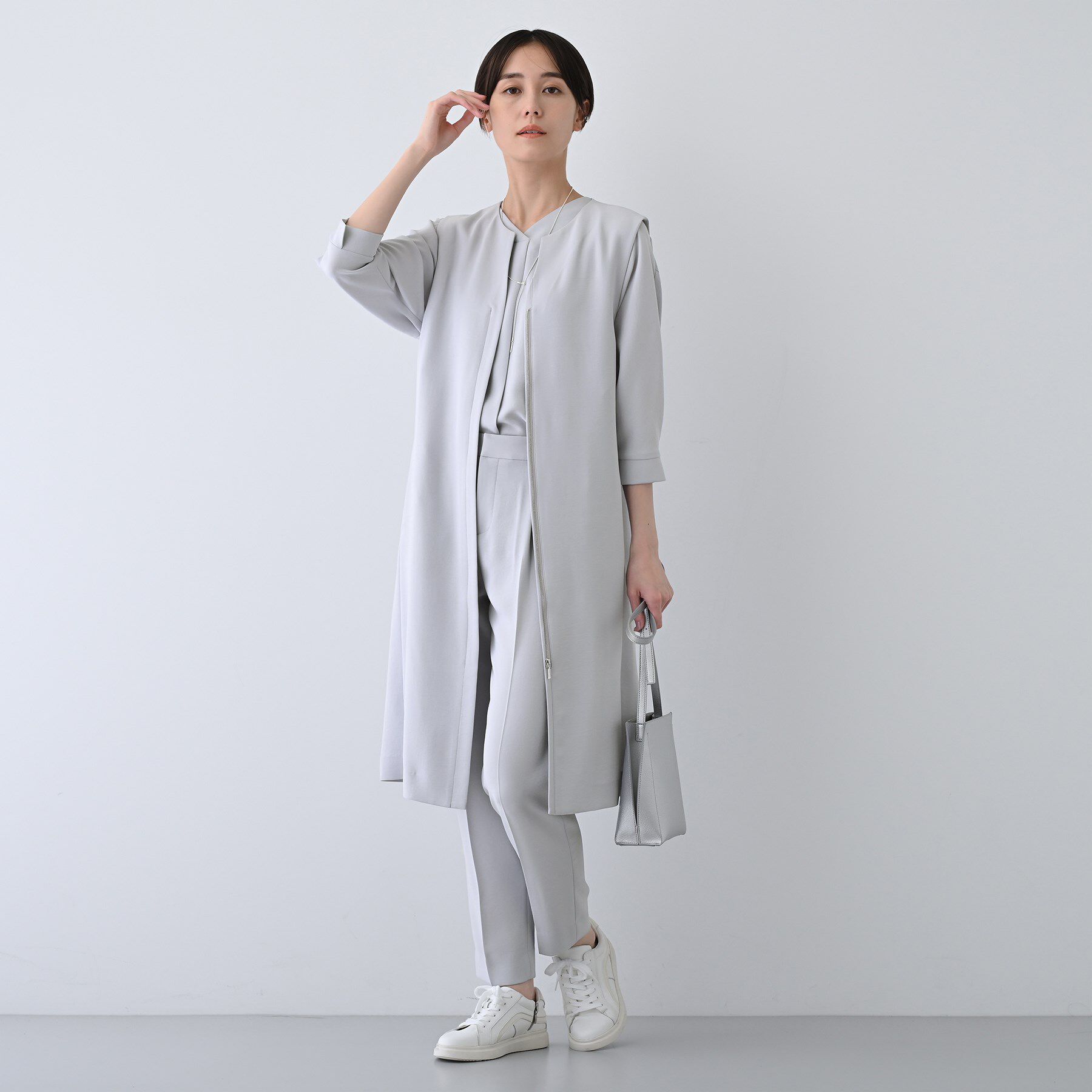 INDIVI「【着る日傘/遮熱/UVケア】タックテーパードパンツ」|その他|