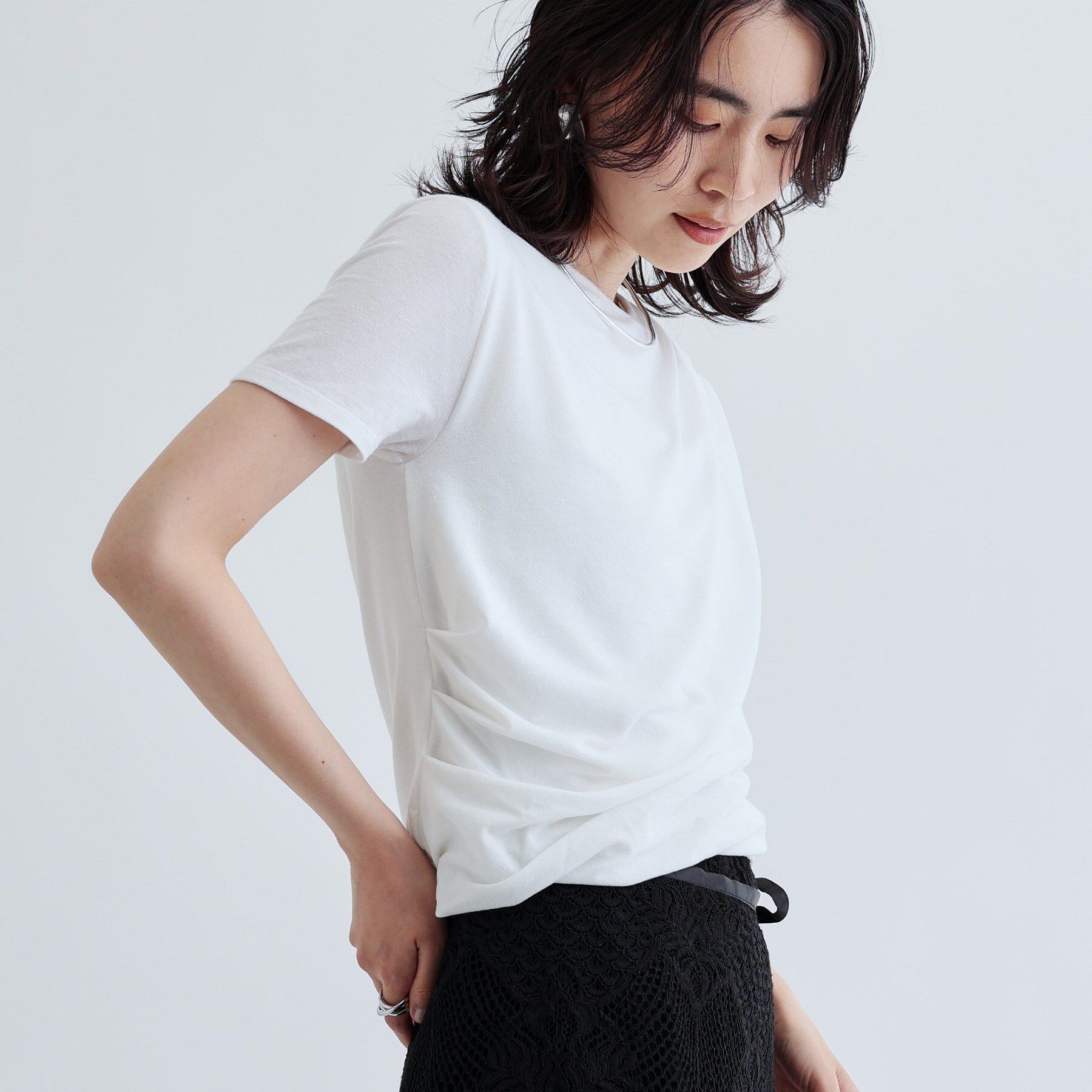 GALLEST「バルーンドレープTシャツ」|Tシャツ・カットソー|