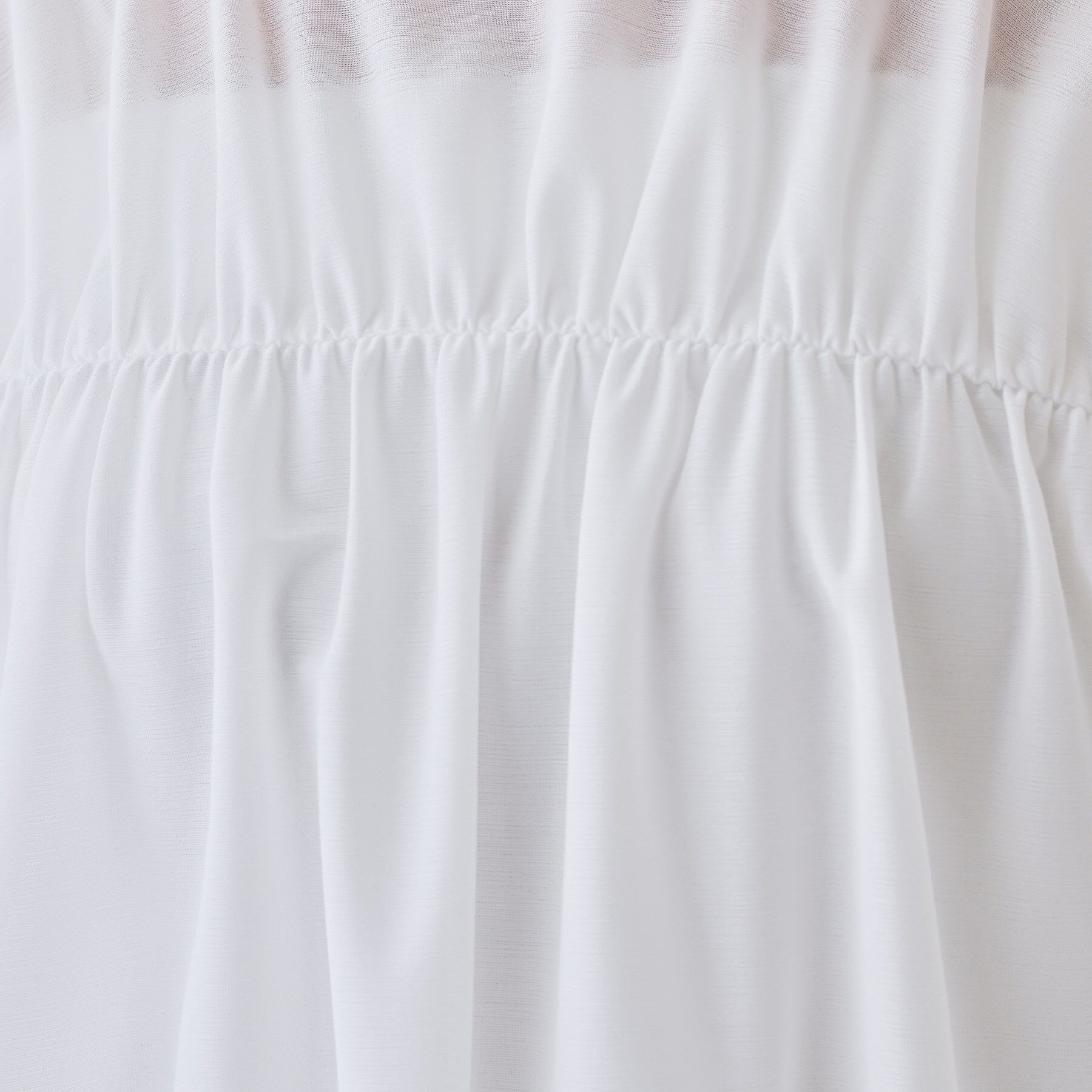 INDIVI「【洗える／体型カバー】シャーリングシアートップス」|Tシャツ・カットソー|