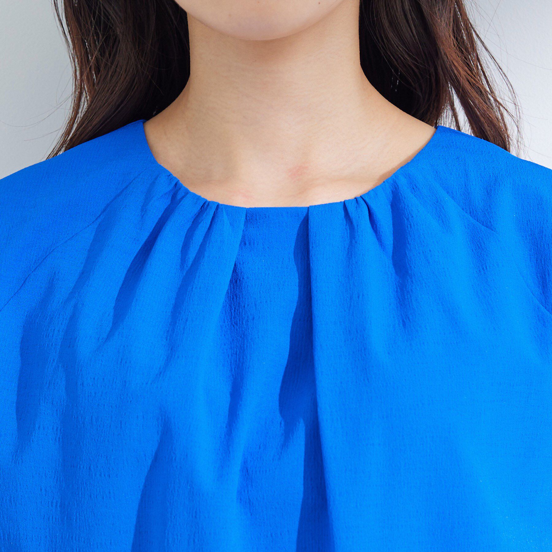 INDIVI「【クールエアー素材／UVケア／吸汗速乾】エアリータックブラウス」|シャツ・ブラウス|