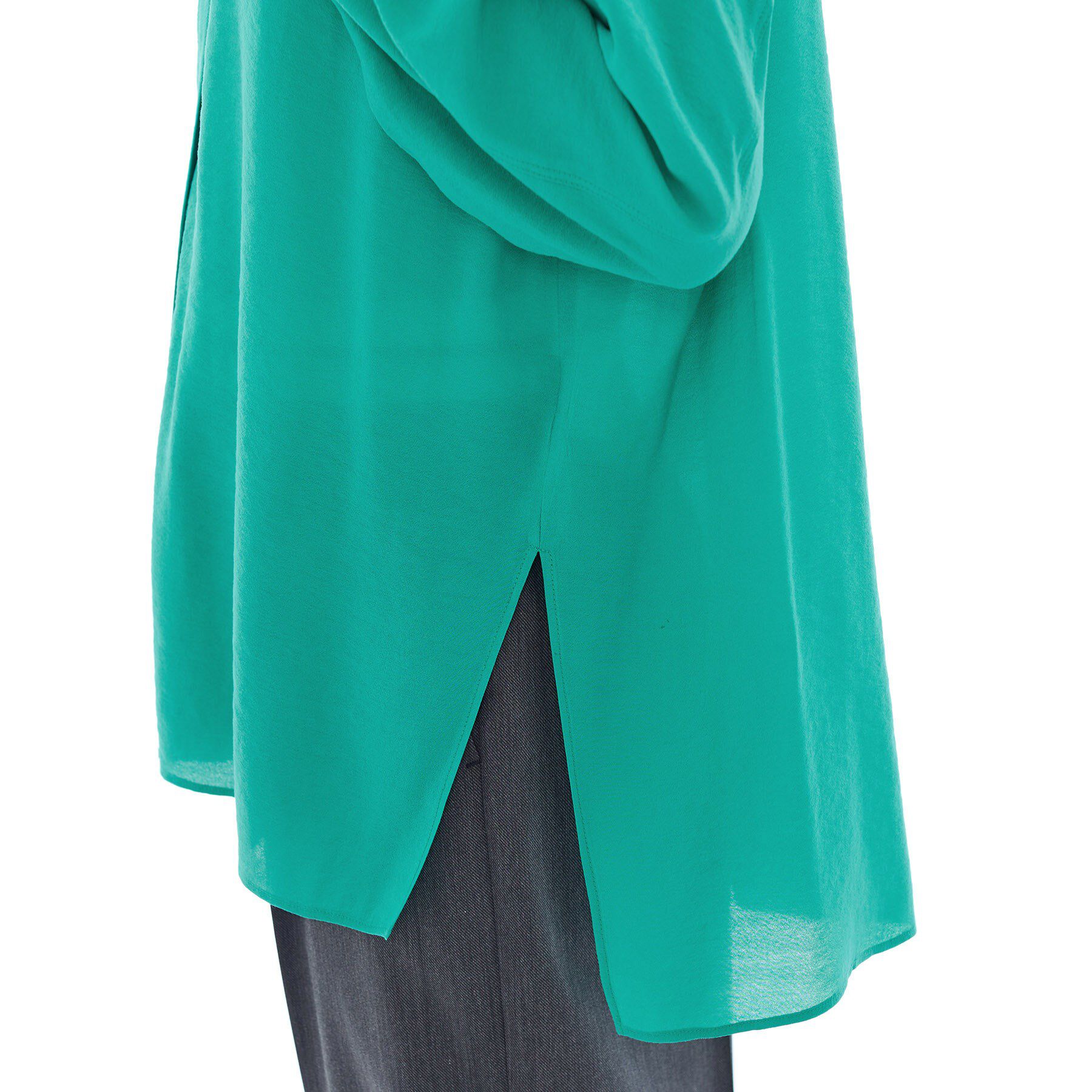 INDIVI「【体型カバー／清涼感】シアーオーバーシャツ」|シャツ・ブラウス|