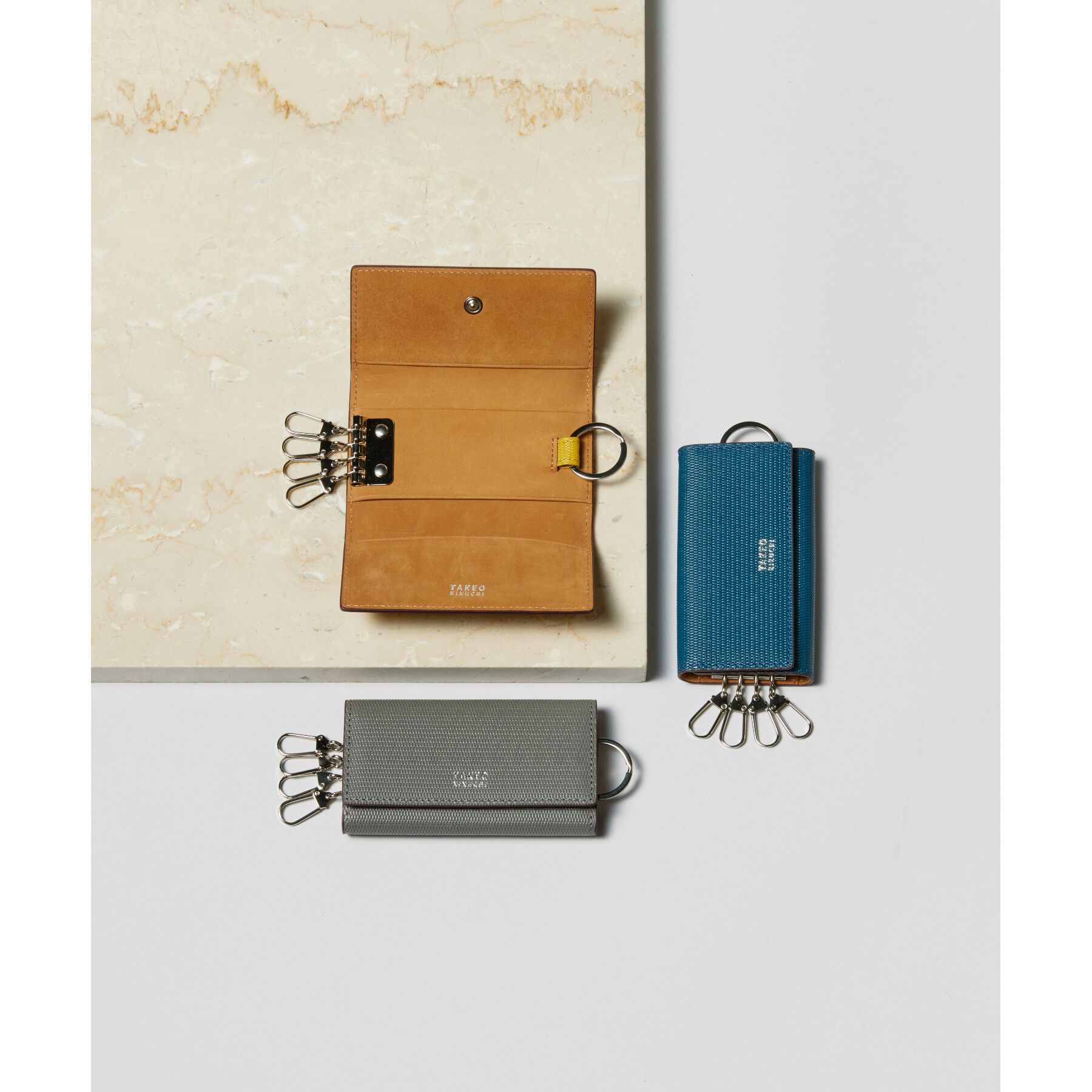 TAKEO KIKUCHI「【ソフト＆ナチュラル】ミニメッシュ レザー キーケース」|キーケース|