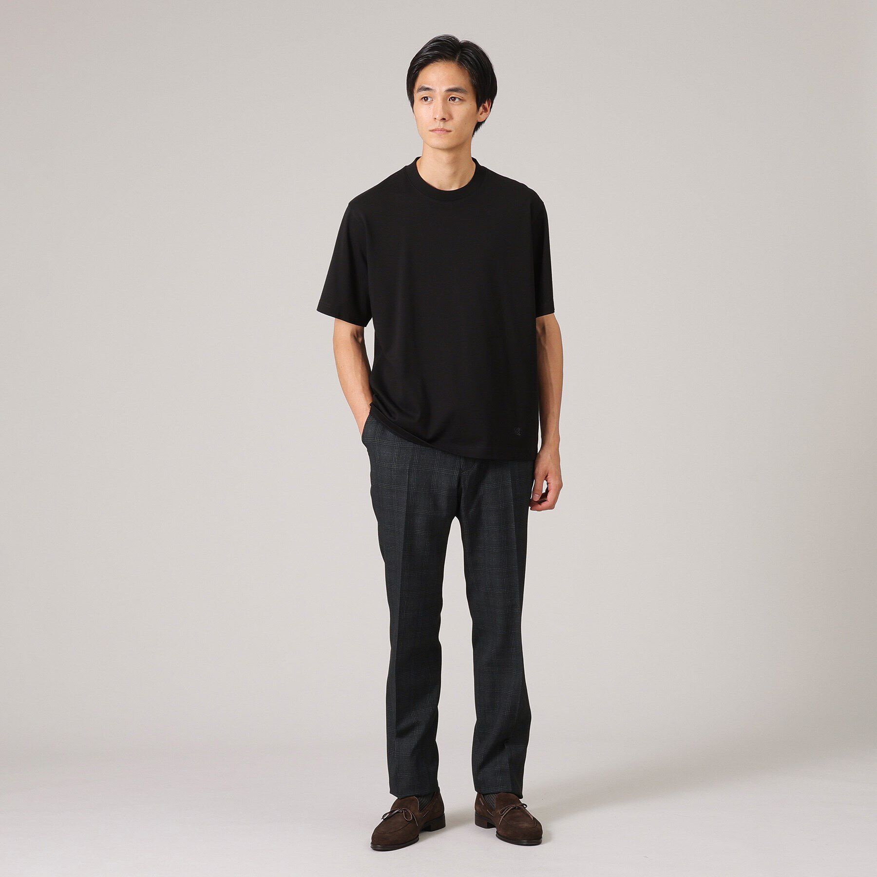 TAKEO KIKUCHI「【抗菌防臭】ジャケットインナー 半袖 カットソー」|Tシャツ・カットソー|