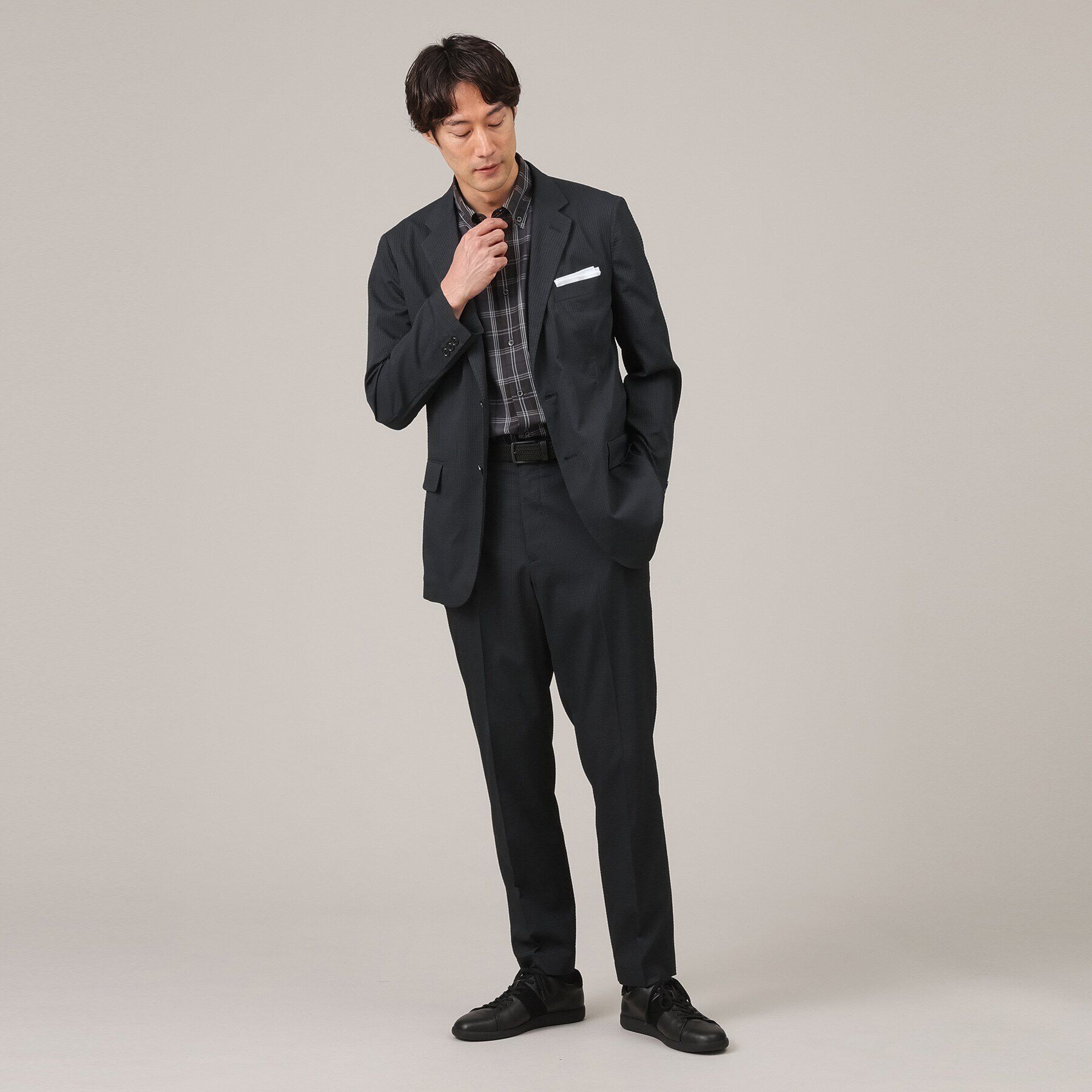 TAKEO KIKUCHI「【抗菌防臭】DotAir（R）シアサッカー ジャケット」|テーラードジャケット|