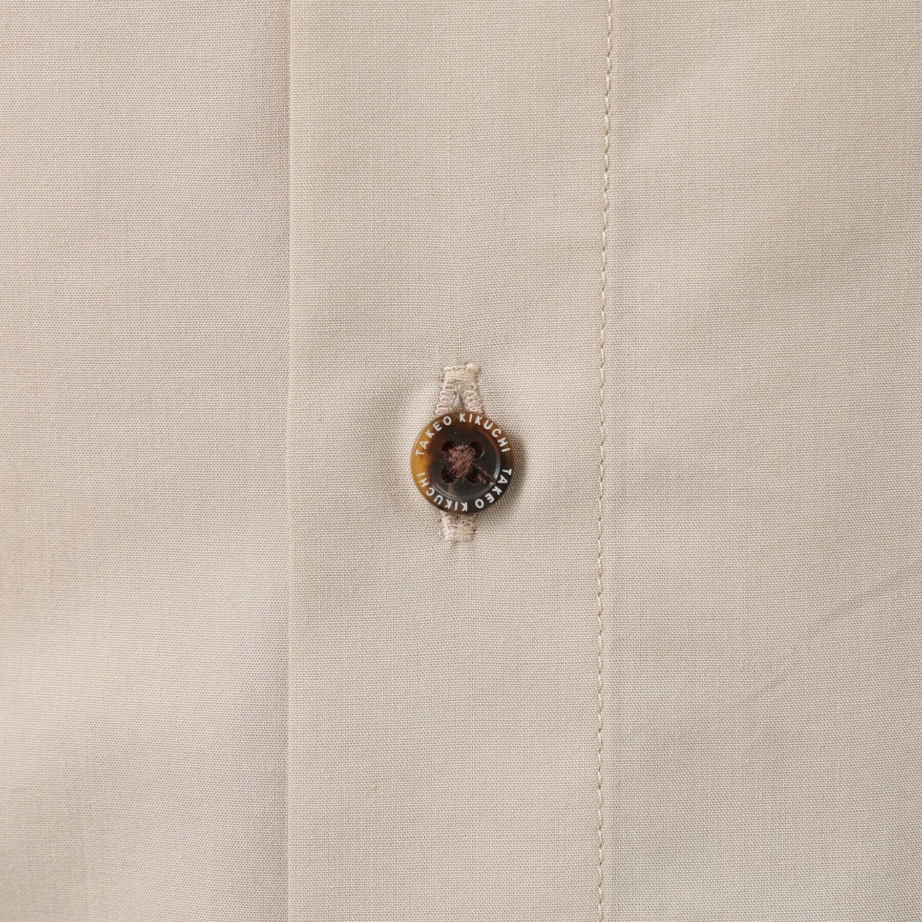 TAKEO KIKUCHI「コットン セルロース バンドカラー 半袖シャツ」|シャツ・ブラウス|