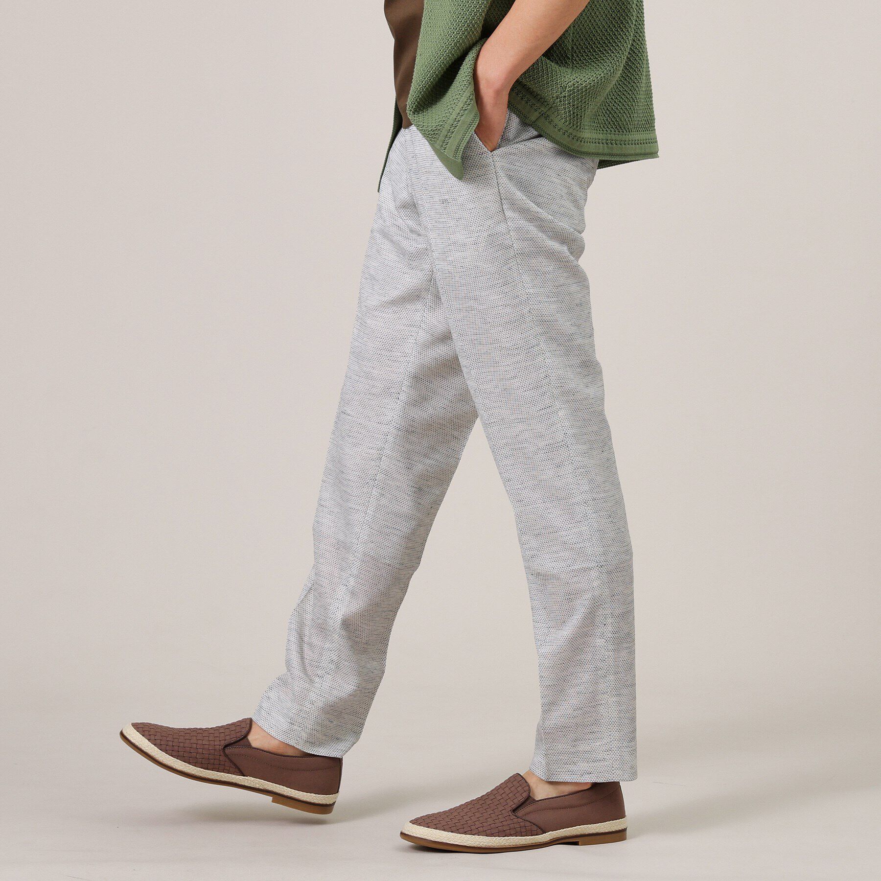 TAKEO KIKUCHI「【尾州織】リネンブレンド メッシュパンツ」|その他|