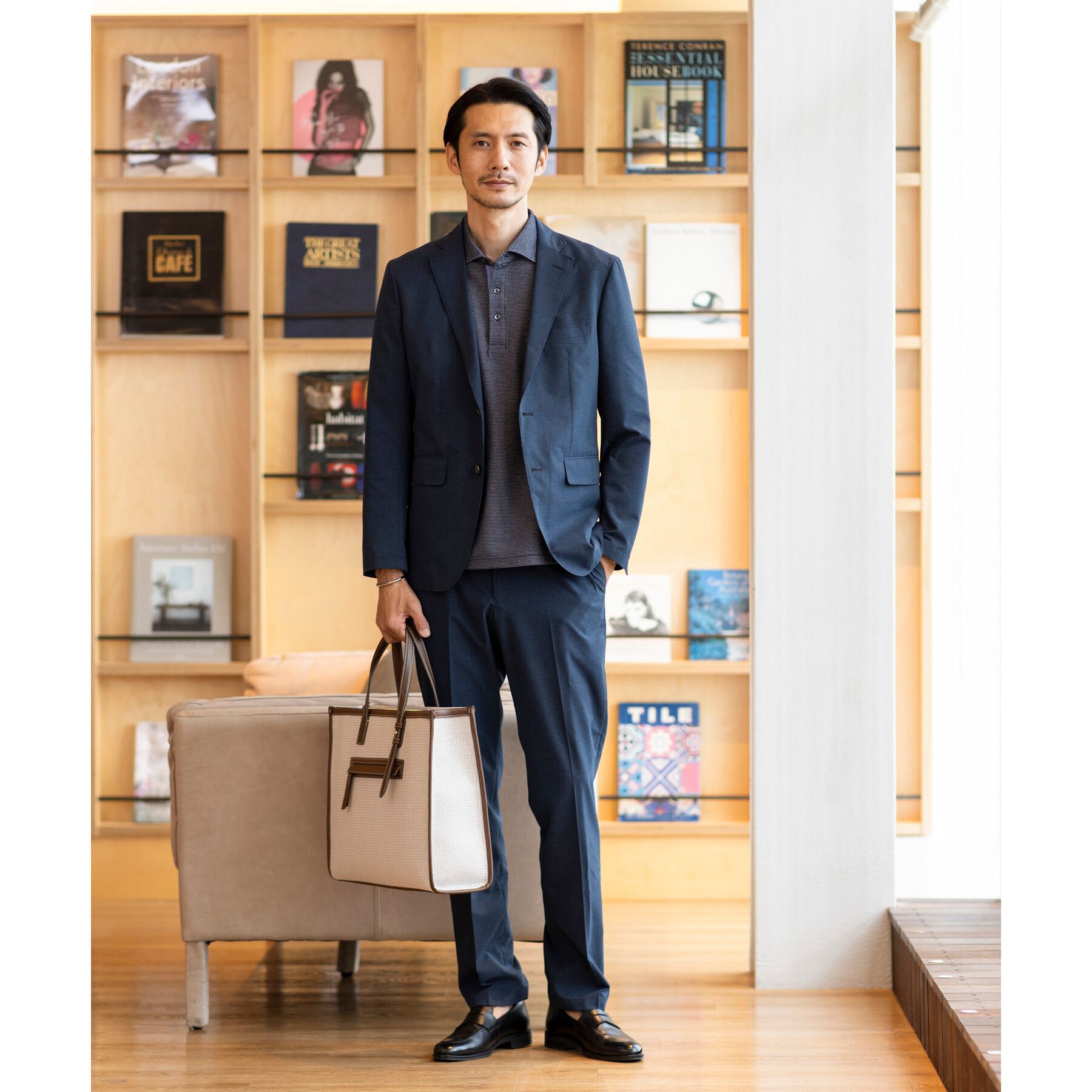 TAKEO KIKUCHI「【抗菌防臭／9色5サイズ展開】ハニカムメランジ ポロシャツ」|ポロシャツ|