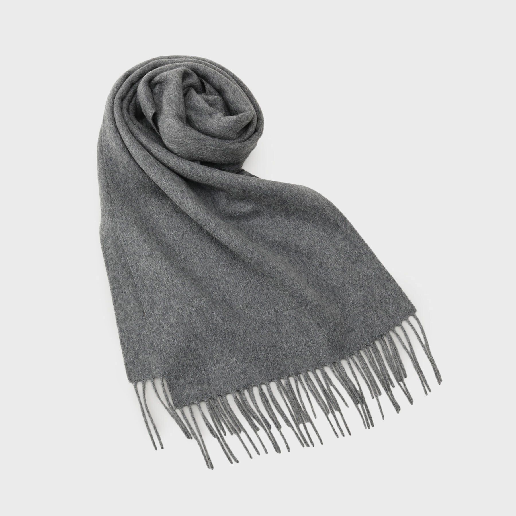 TAKEO KIKUCHI「【洗えるベビーカシミヤ】無地 マフラー」|ストール|チャコールグレー(0