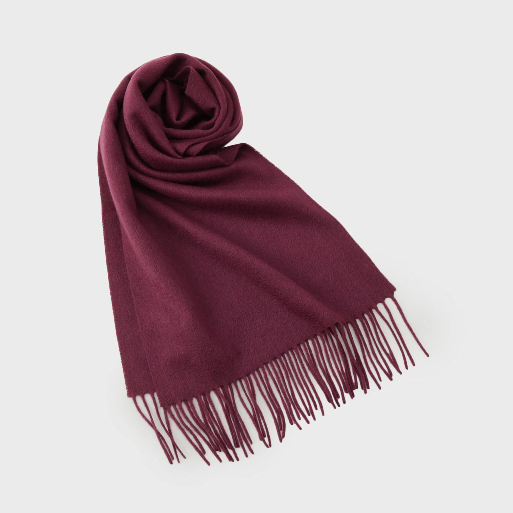 TAKEO KIKUCHI「【洗えるベビーカシミヤ】無地 マフラー」|ストール|ボルドー(064)