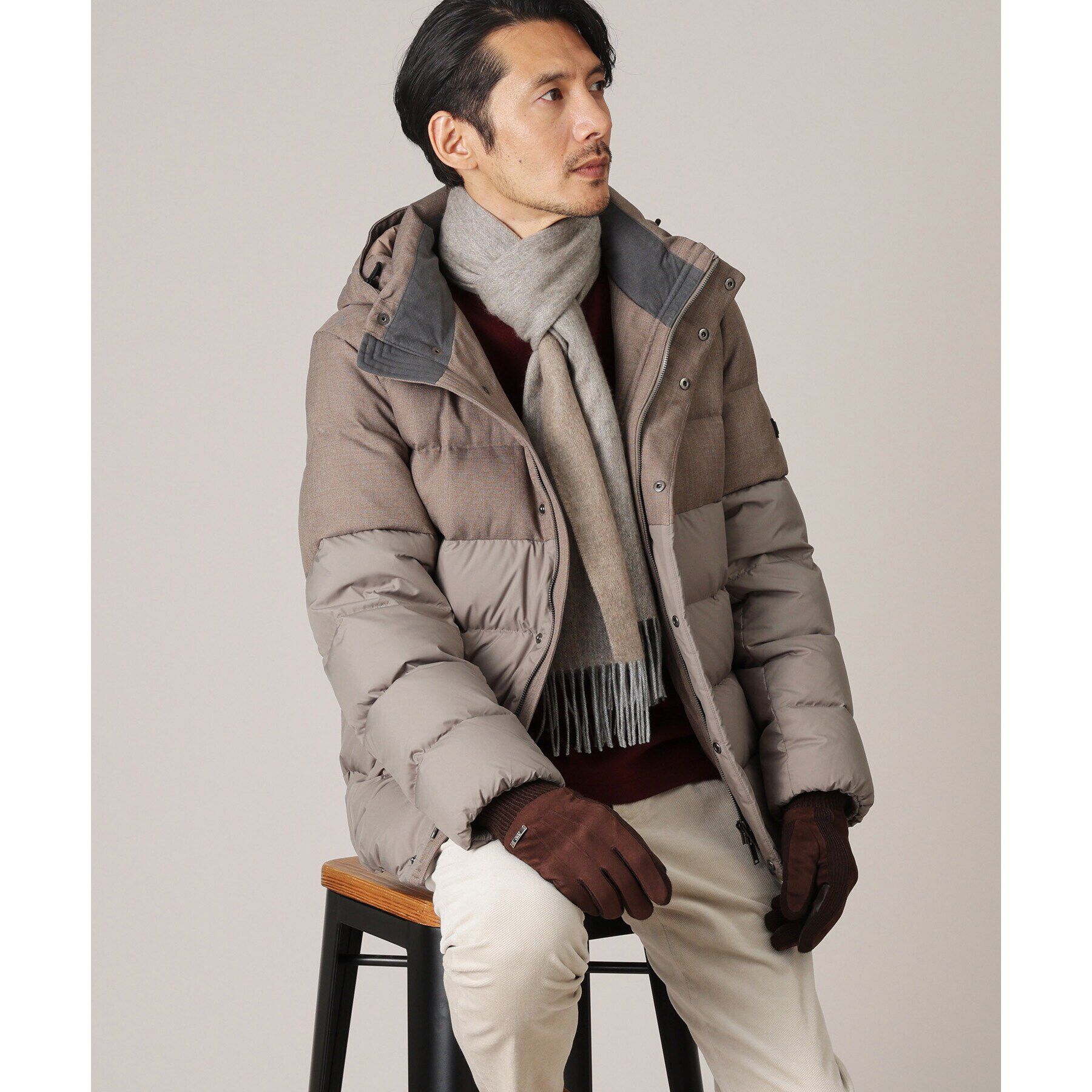 TAKEO KIKUCHI「【洗えるカシミヤ】大きめシングルリバー マフラー」|ストール|