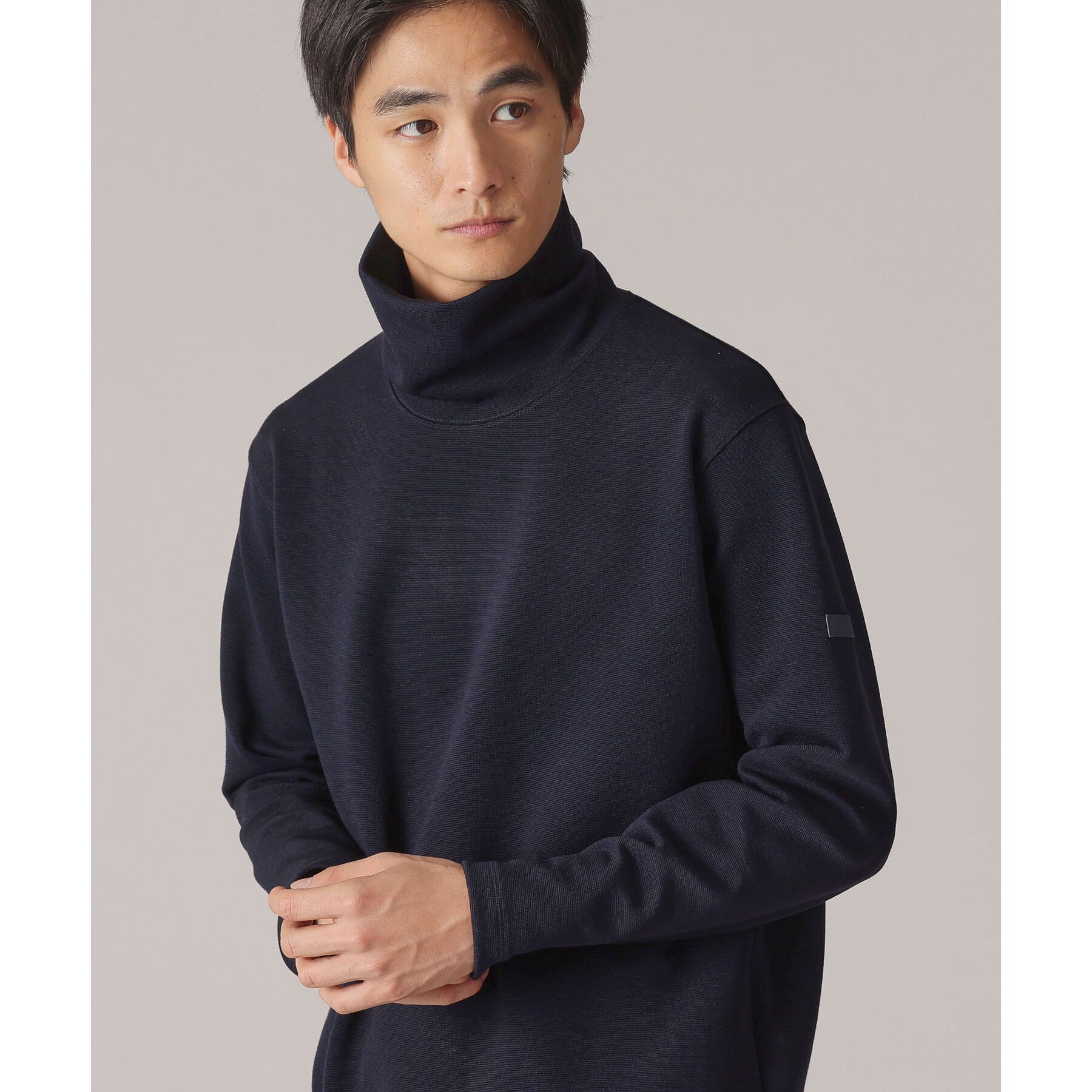 TAKEO KIKUCHI「ウールブレンド オフタートルネック カットソー」|Tシャツ・カットソー|