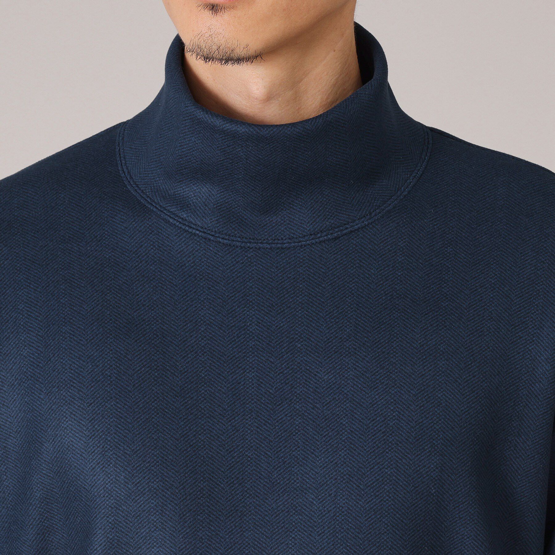 TAKEO KIKUCHI「微起毛ボンディング オフタートルカットソー」|Tシャツ・カットソー|