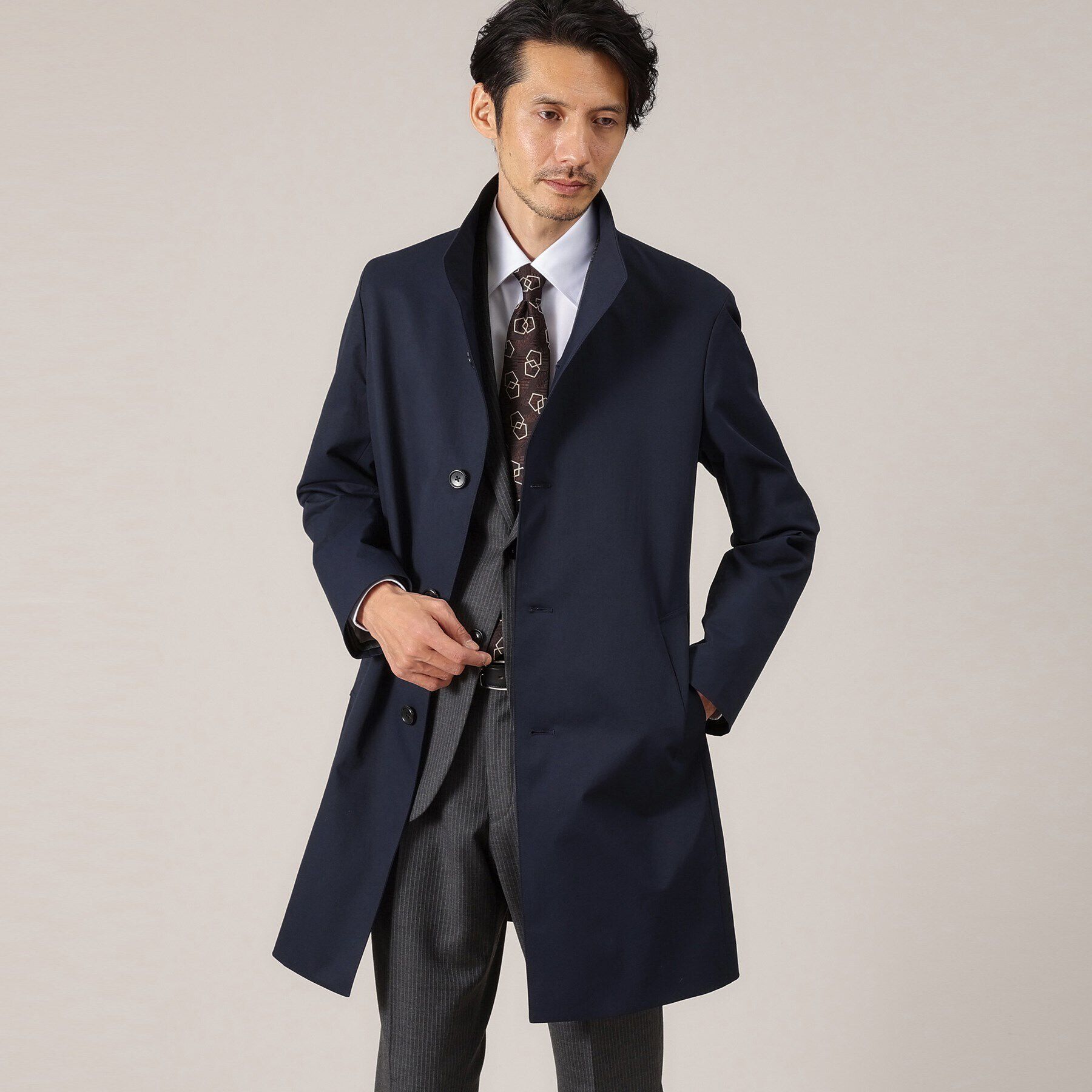 TAKEO KIKUCHI「【撥水】スタンドカラー スプリングコート」|その他|